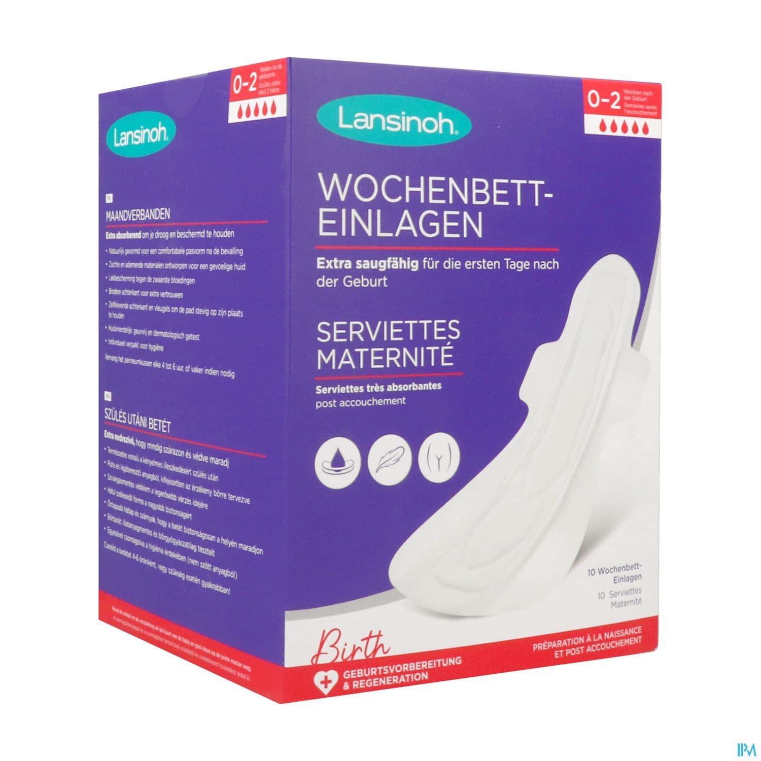 Lansinoh Serviettes Maternite Post Accouchement 0 A 2 Semaines 10 — Pharmacie Centrale de la villette 93 - 24/24 (Pharmacie de garde)