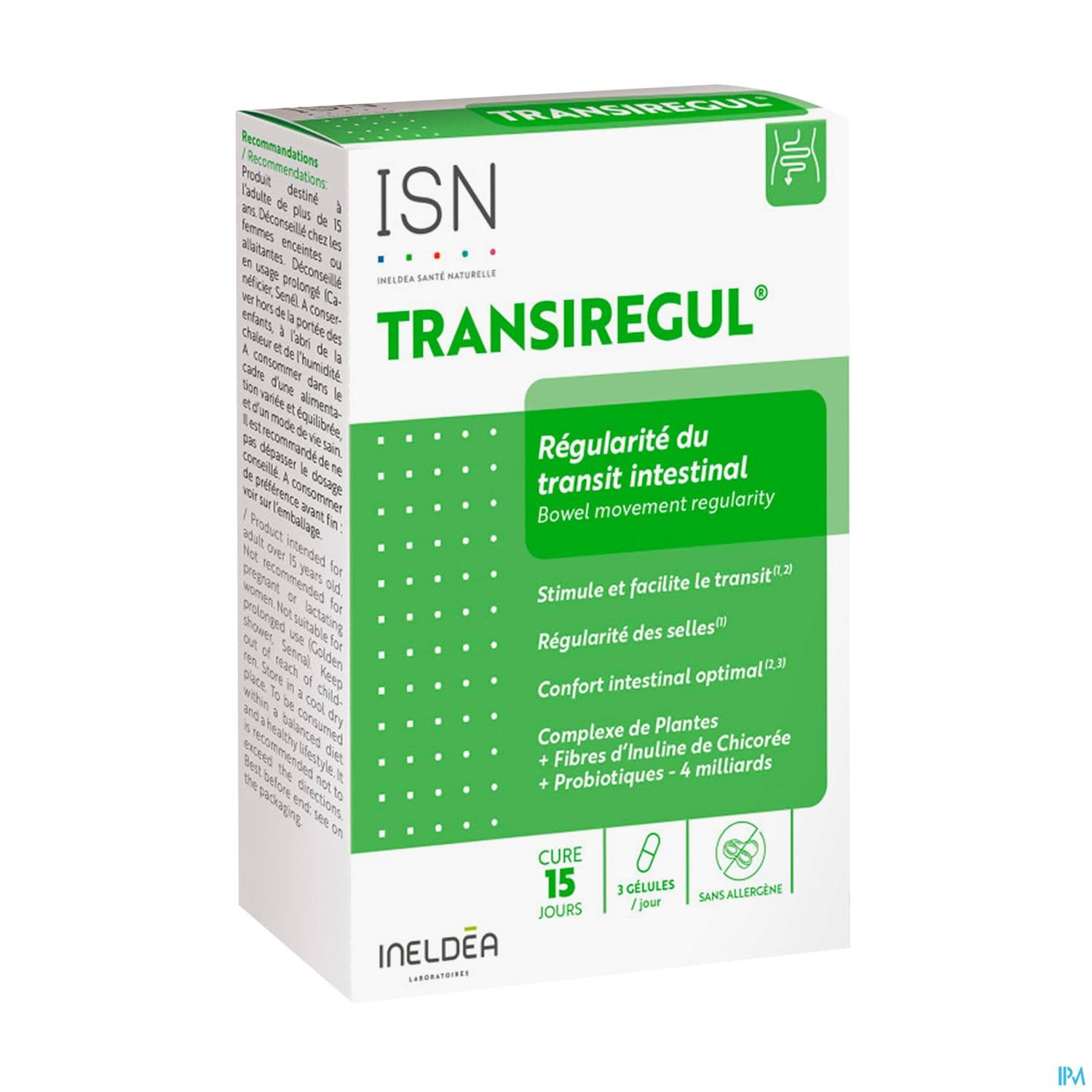 Ineldea Isn Transiregul Regularite Du Transit Intestinal Gelule 45 — Pharmacie Centrale de la villette 93 - 24/24 (Pharmacie de garde)