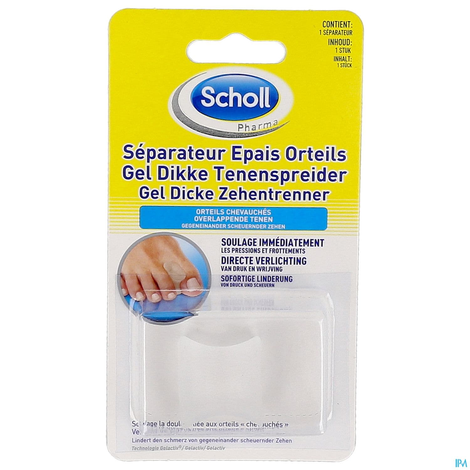 SCHOLL SEPARATEUR GELACTIV EPAISX1 — Pharmacie Pharmavance Escudier