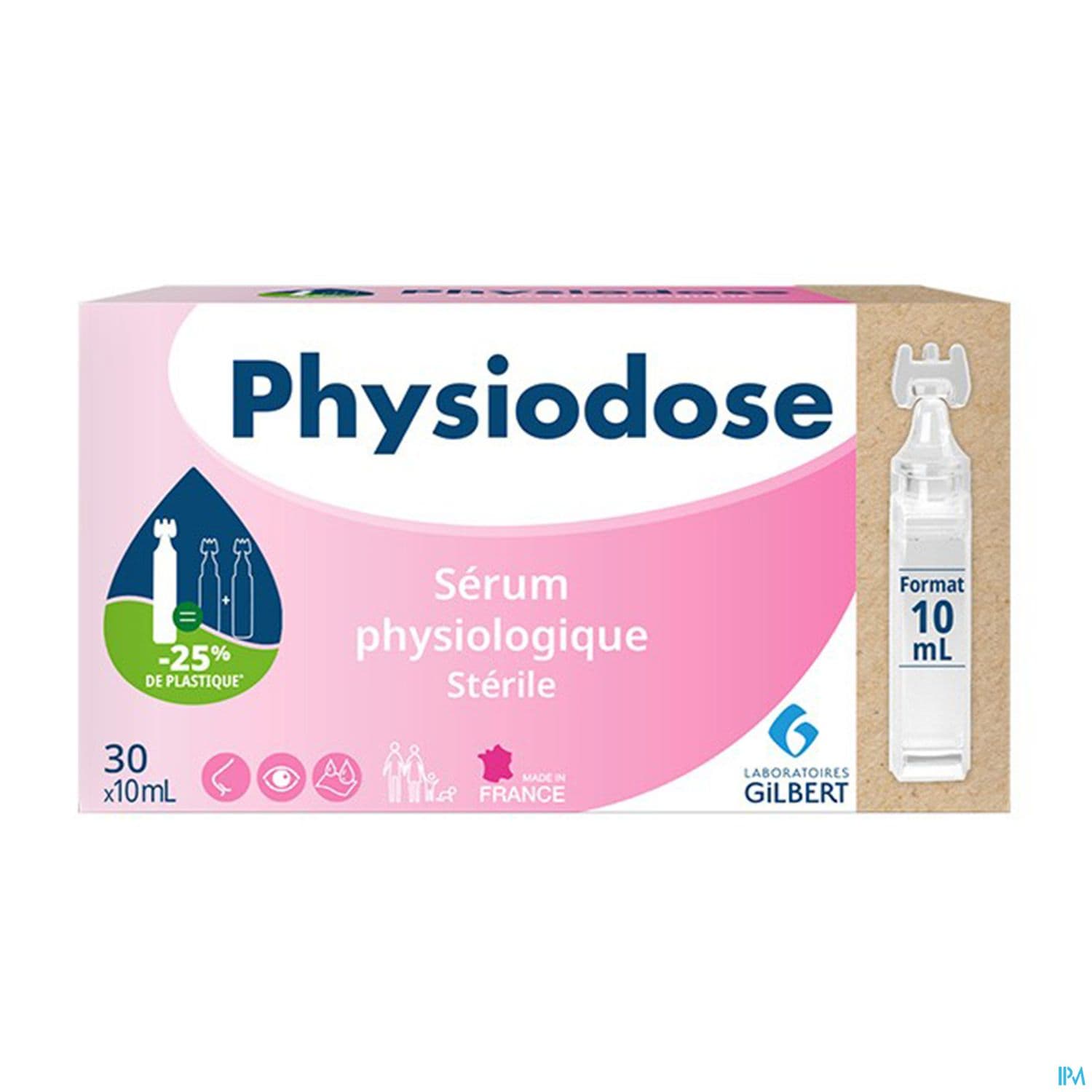 Laboratoires Gilbert Physiodose Serum Physiologique Unidose 10ml 30 — Pharmacie Dehaene