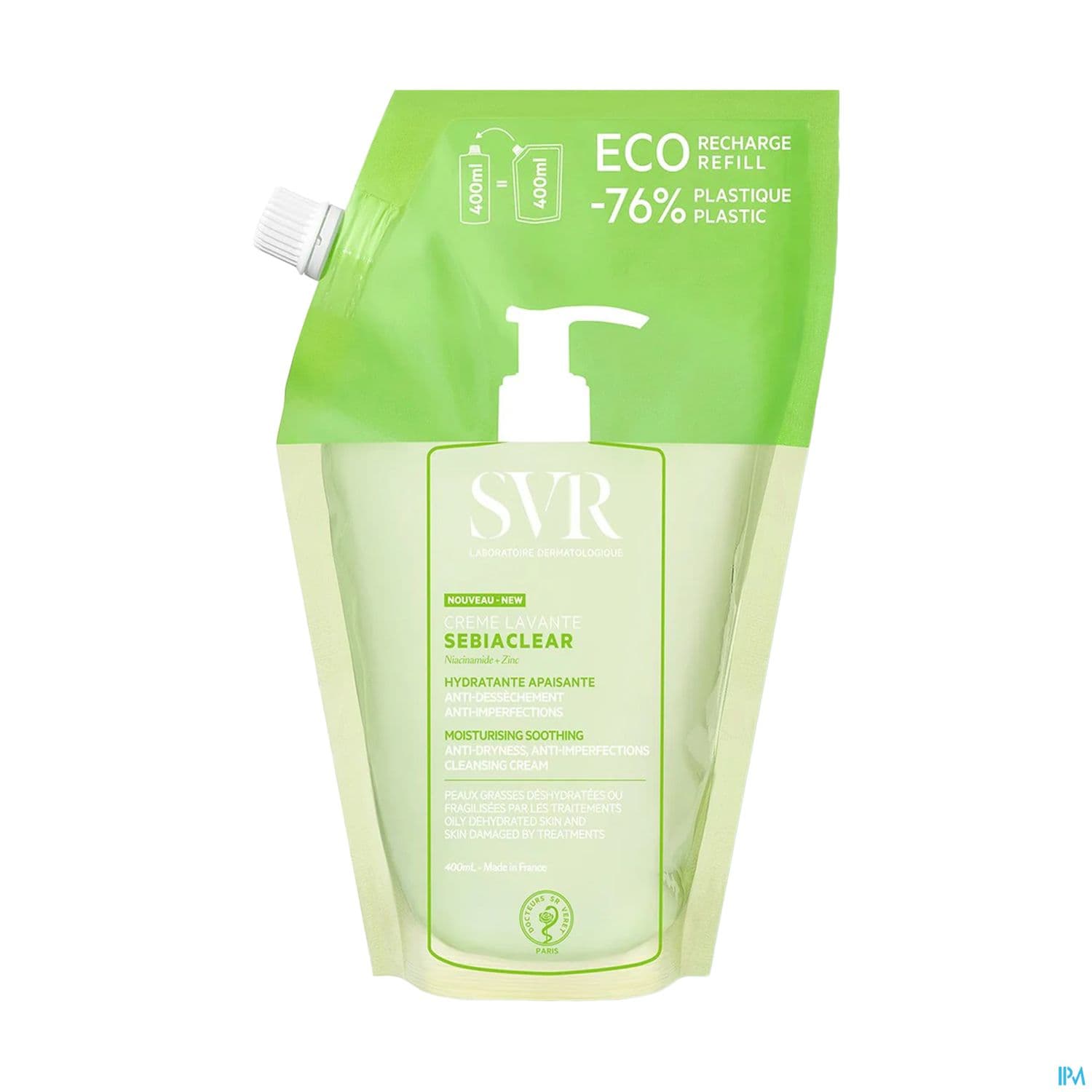 SVR SEBIACLEAR CR LAV RECH 400ML — Pharmacie de l'Hopital - Kremlin-bicêtre