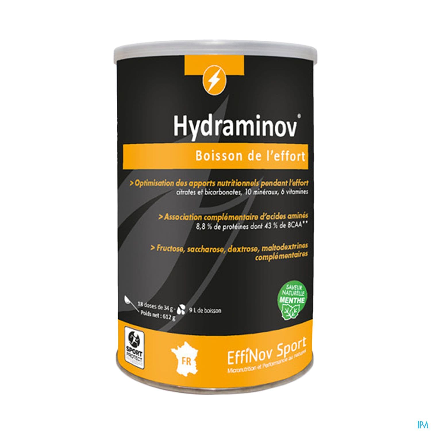 Effinov Hydraminov Boisson Effort Menthe Pot 18 Doses — Pharmacie du Grand Vitrolles