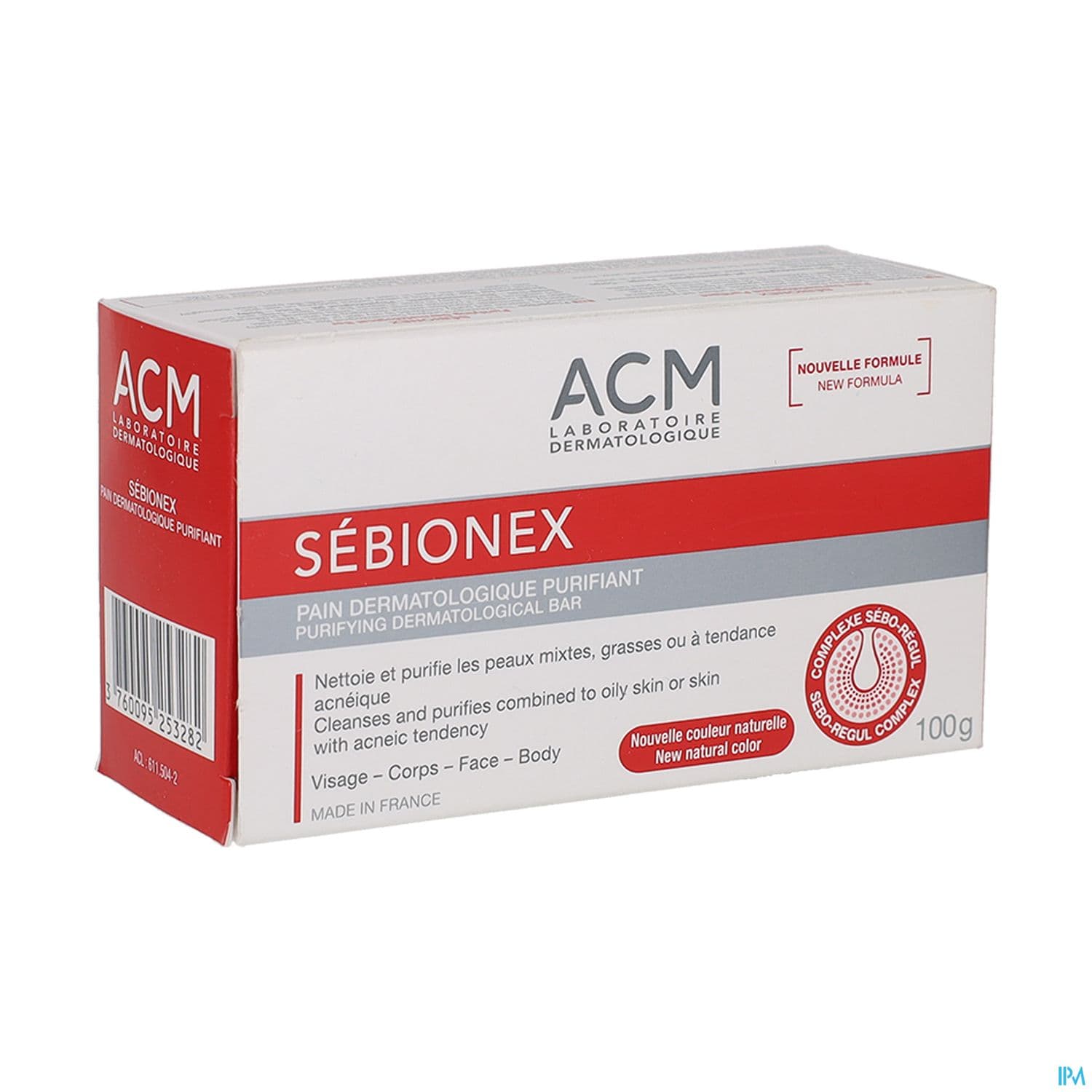 Acm Sebionex Pain Dermato Purifiant 100g — Pharmacie Principale des Grésillons