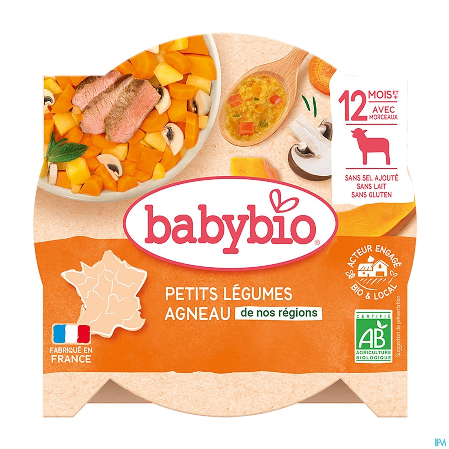 Babybio Navarin De Petits Legumes Agneau Francais A La Menthe 12m Assiette 230g — Pharmacie du Grand Vitrolles