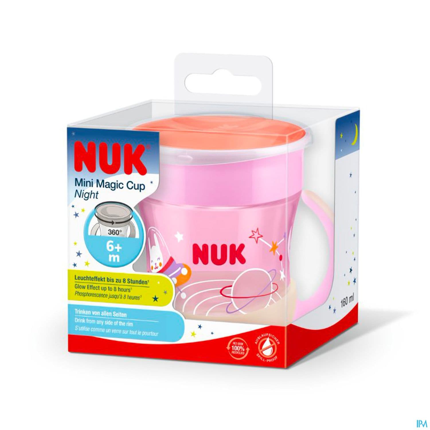 NUK MINI MAGIC CUP TASSE +6M ROSE — Pharmacie du Grand Vitrolles