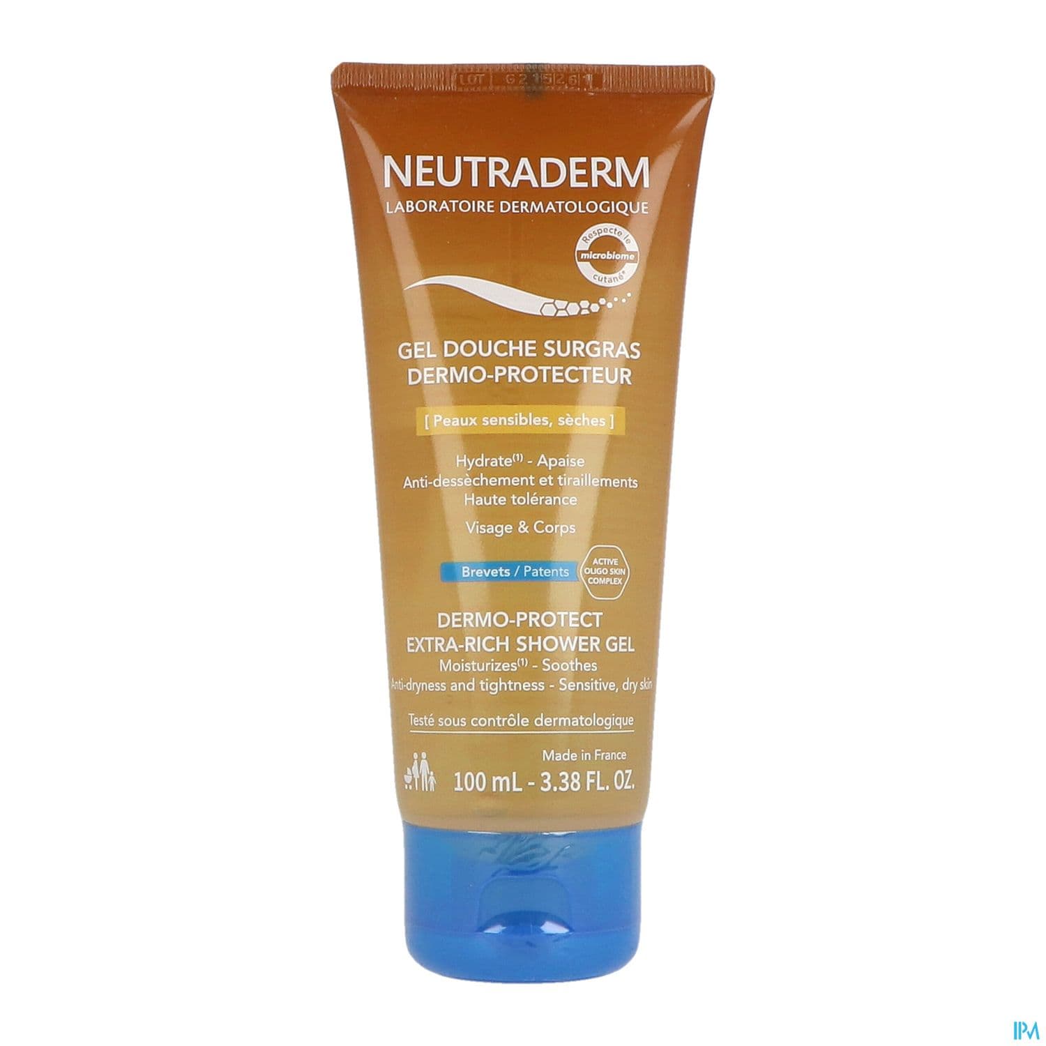 Neutraderm Gel Douche Surgras Dermoprotecteur 100ml — Pharmacie Européenne 24/24 de la place de clichy