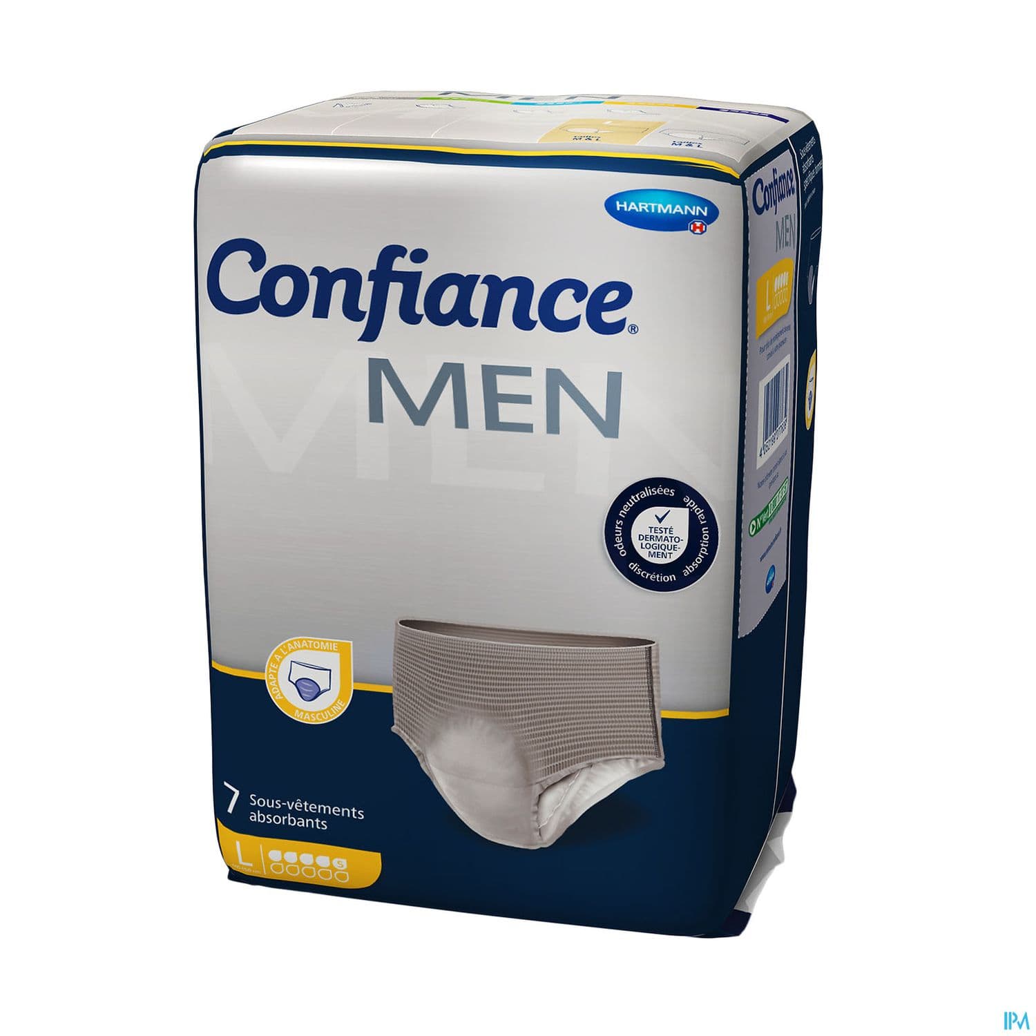 Hartmann Confiance For Men Slip Absorbant 5 Gouttes Large 7