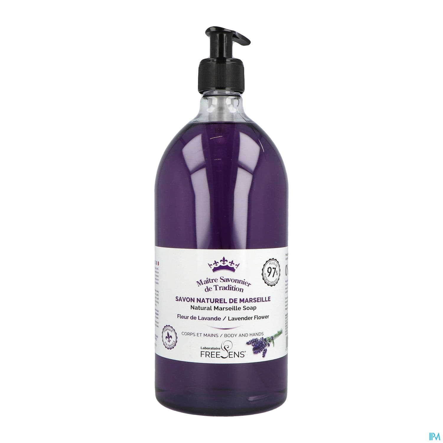 Freesens Savon Naturel De Marseille Fleur Lavande 1l