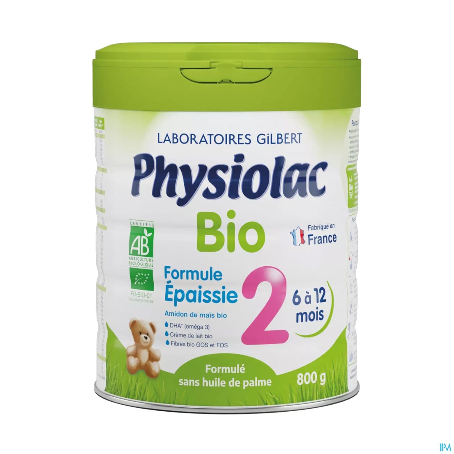 PHYSIOLAC LAIT BIO 2 EPAISSIE 800G — Pharmacie Lafayette Bordeaux