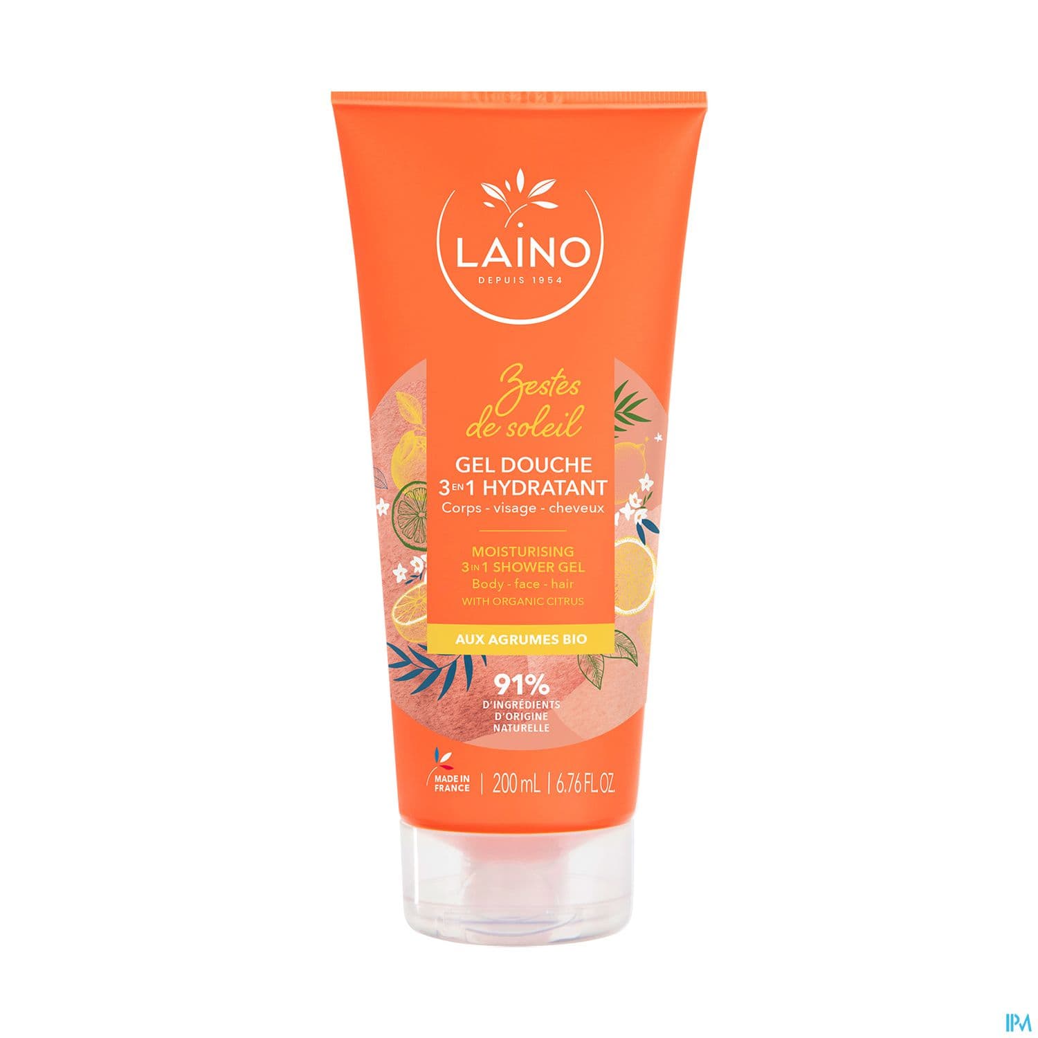 LAINO DCHE 3EN1 AGRUME BIO 200ML — Pharmacie du stade
