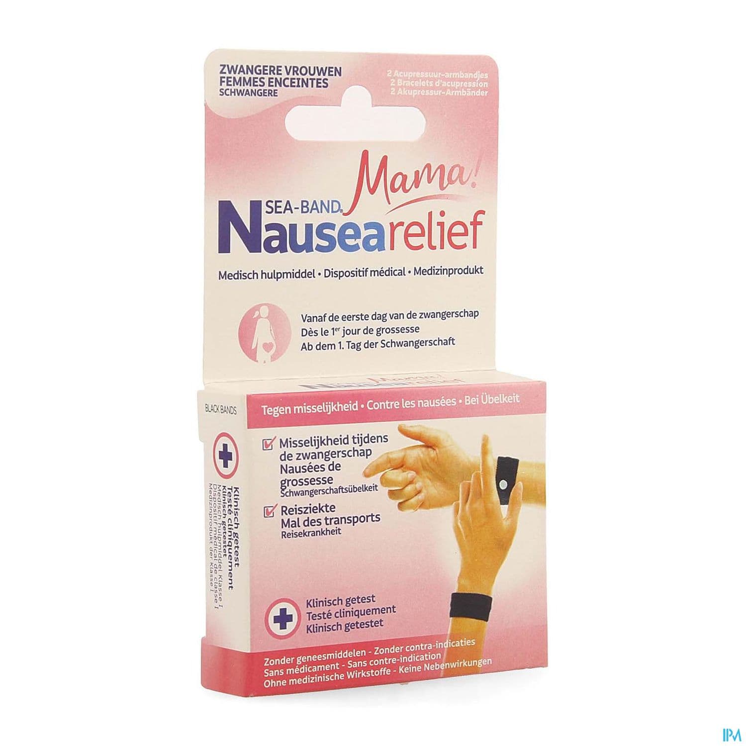 SEA-BAND BRACEL MAMA NOIR GROSSE 2 — Pharmacie principale Malakoff
