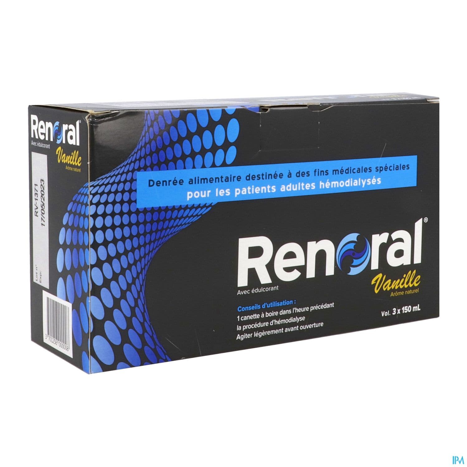 RENORAL VANILLE CANETTE 150ML X3 — Pharmacie Villenave Rocade