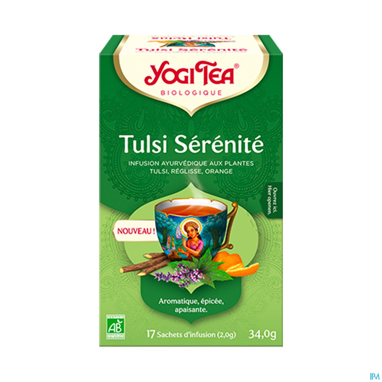 Yogi Tea Tulsi Serenite Bio 34g —  Pharmacie Carnot