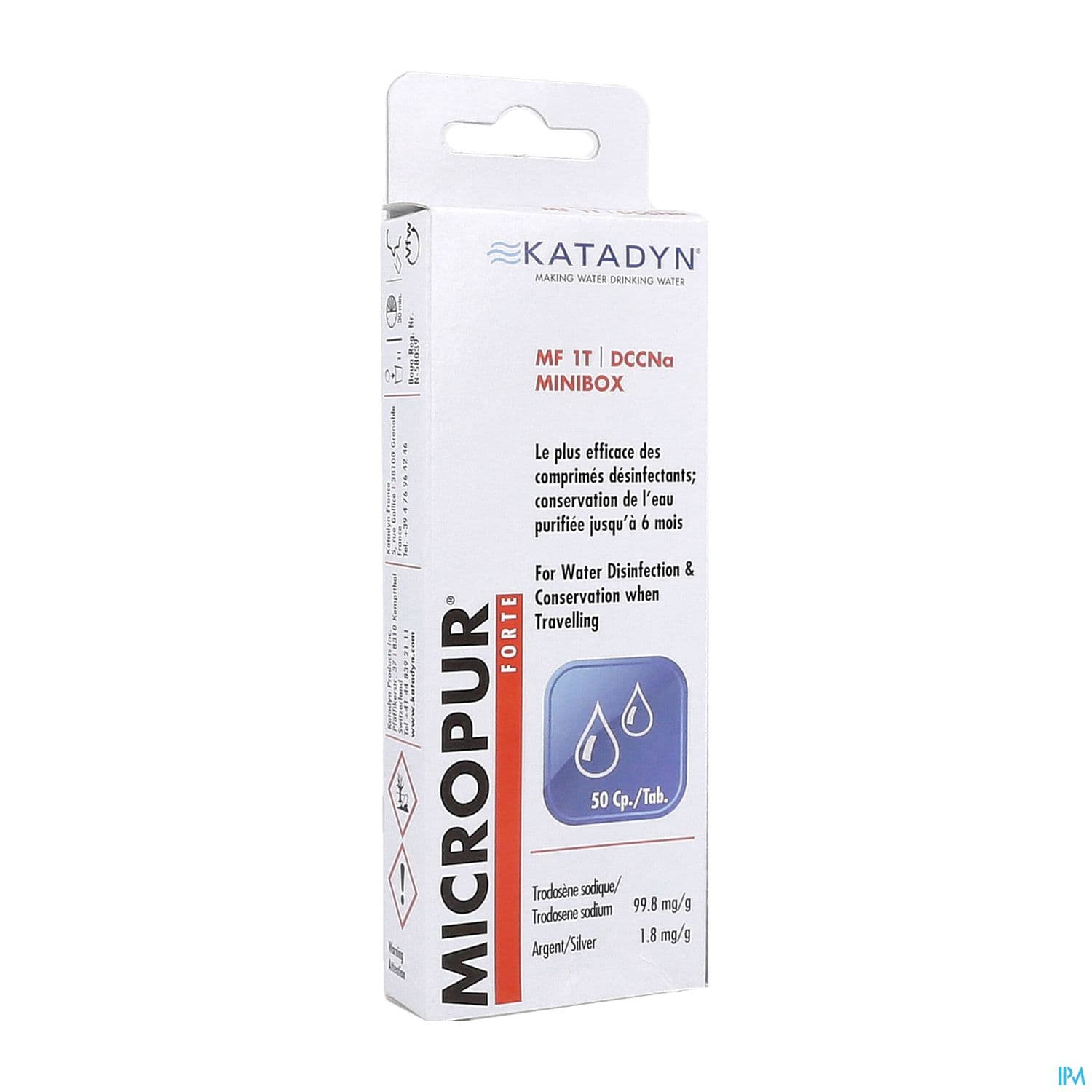 Micropur Forte Mf 1 T Dccna Minibox Comprime 50 — Pharmacie Centrale Elsie