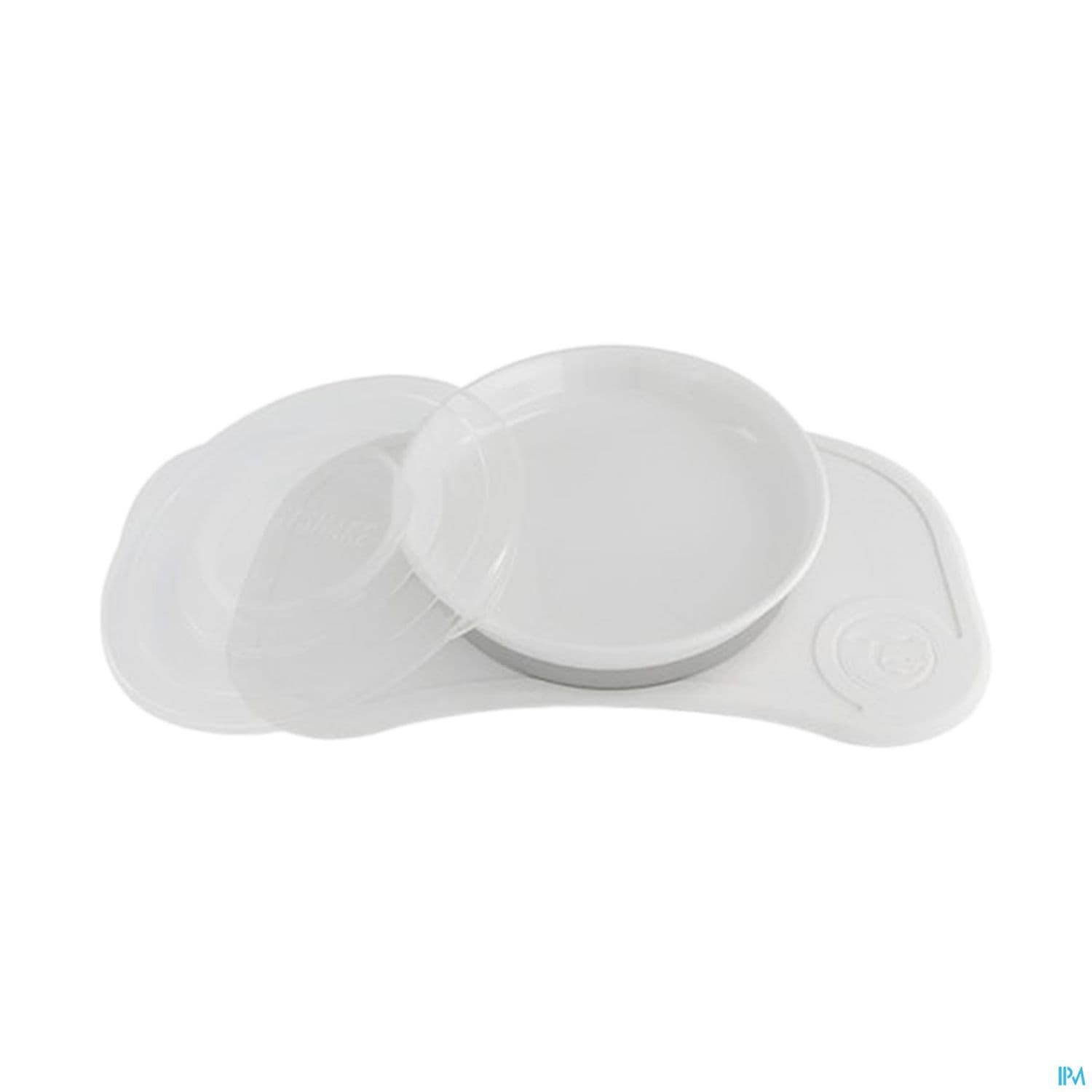 Twistshake Plateau Click Mat Mini + Assiette +6m Blanc — Grande Pharmacie de la Gare - Sartrouville