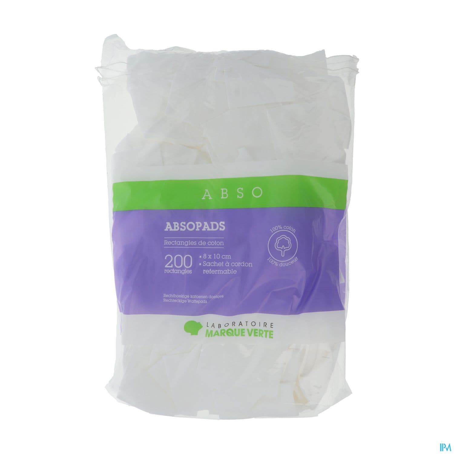 ABSOPADS COTON 8X10CM SACH 200 — Pharmacie plaisance