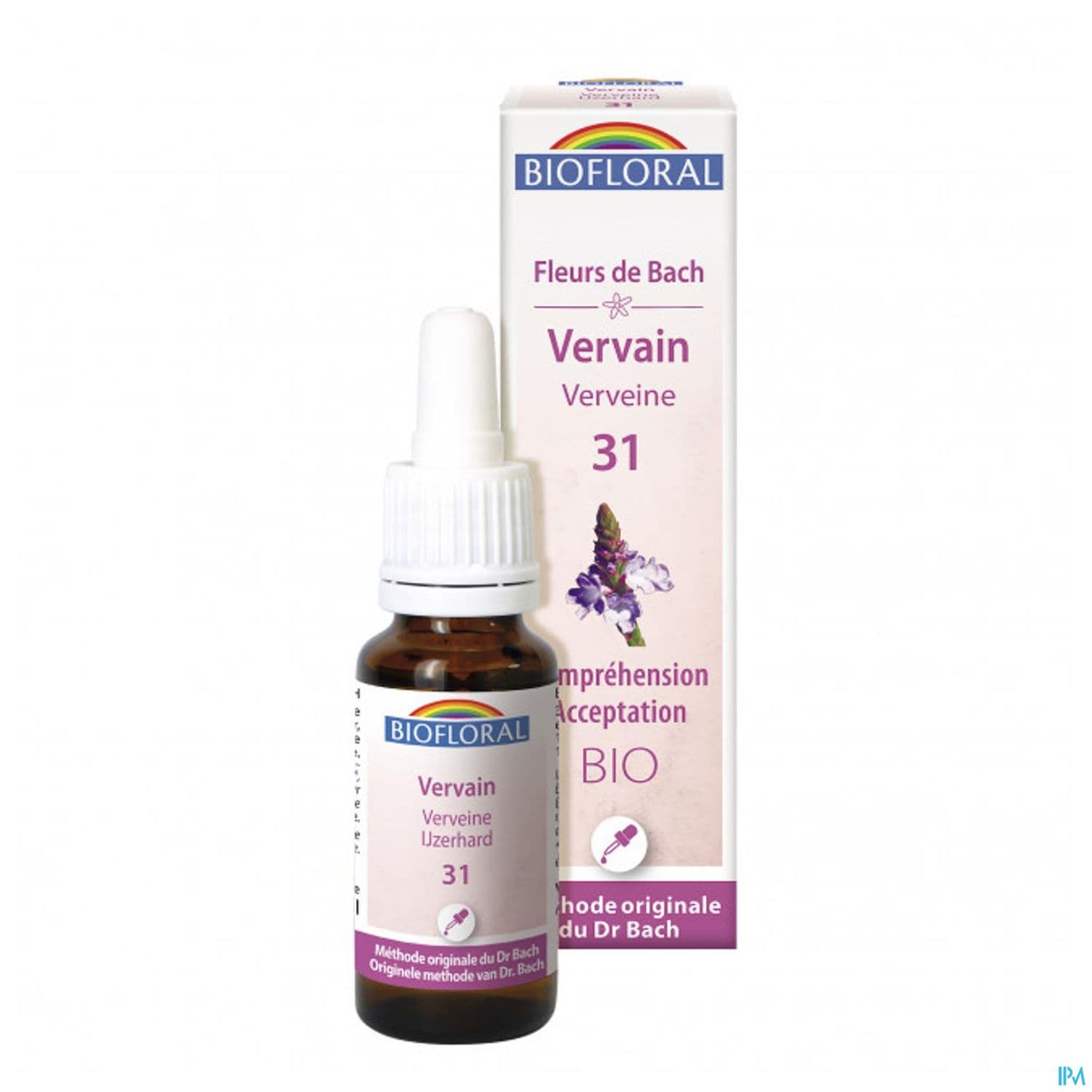 Biofloral 31 Vervain. Verveine Compte Gouttes Bio Demeter 20ml — PHARMACIE DE LA GARE Nancy