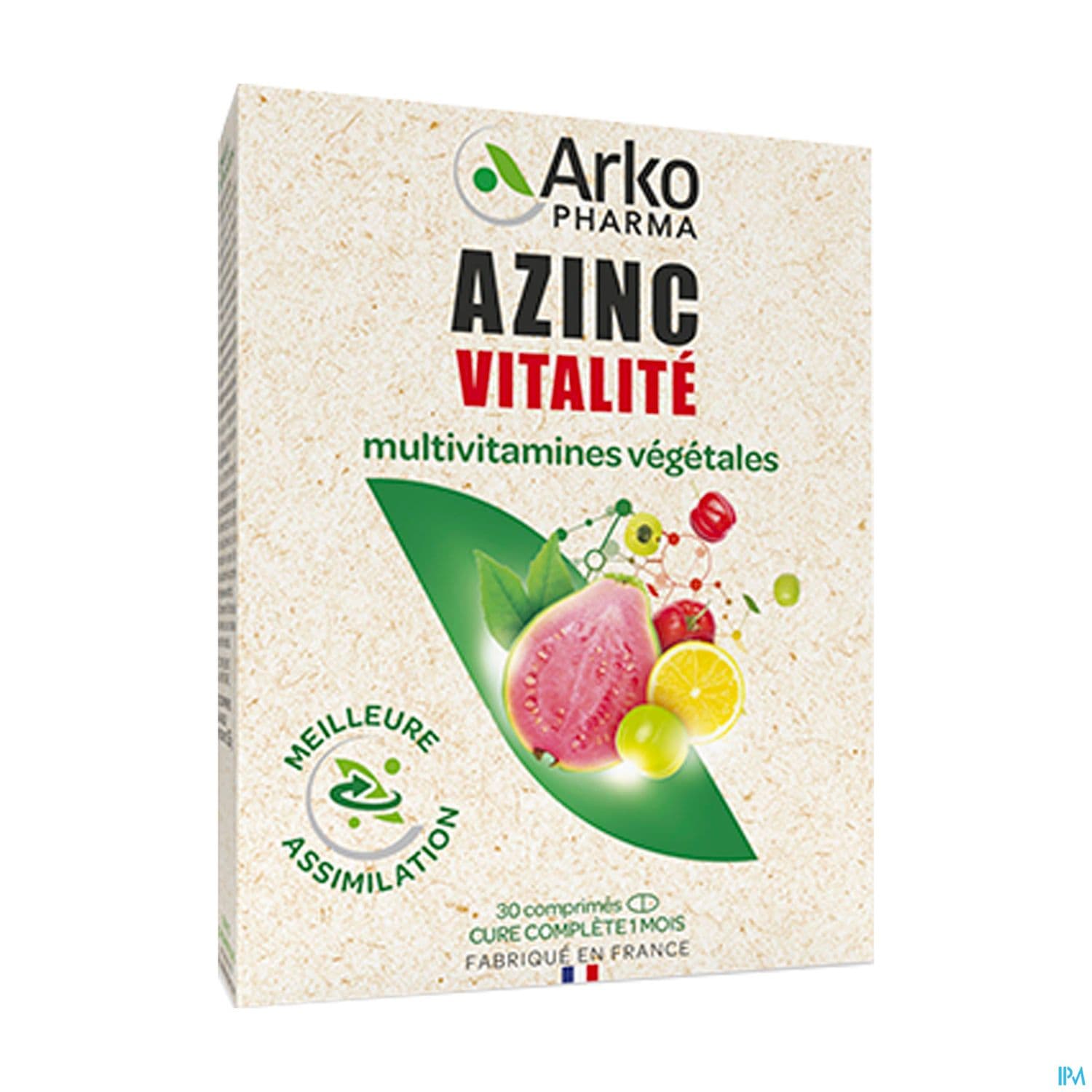 AZINC MULTI VEGETAL VITALITE CPR30 — Pharmacie Duroc - Paris
