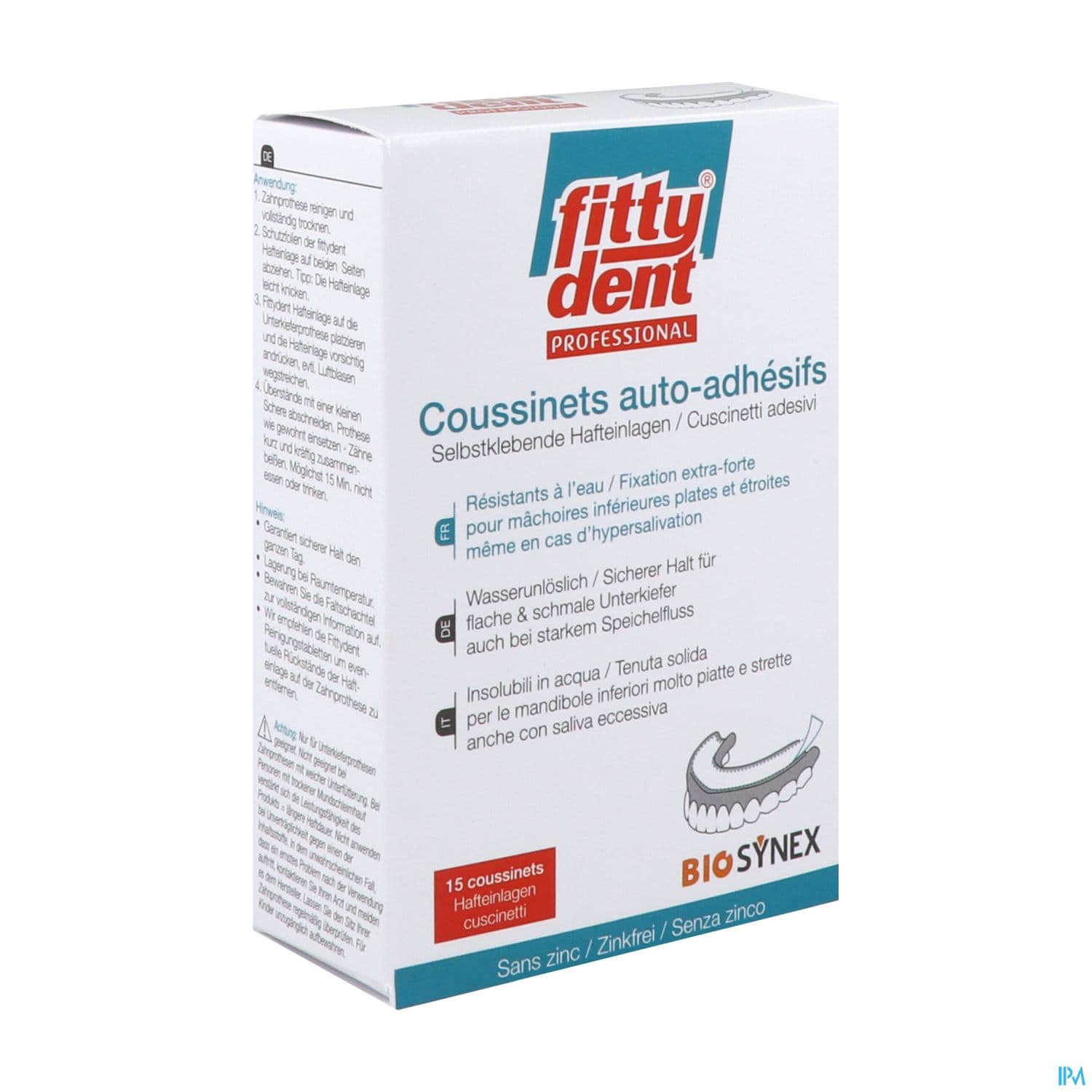 FITTYDENT PRO COUSSINET ADHESIF 15 — Pharmacie Malartic