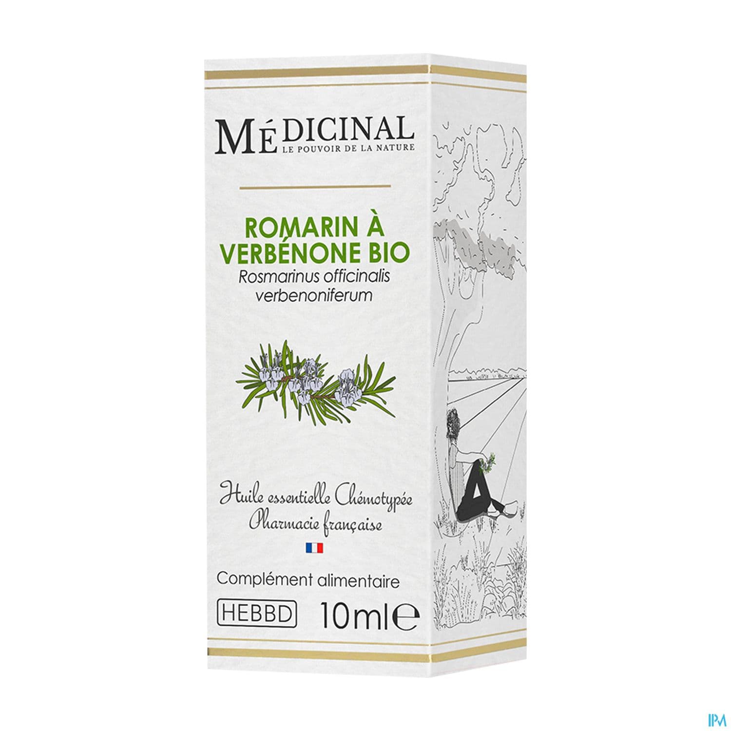 Medicinal Huile Essentielle Romarin Verbenone Bio 10ml — Pharmacie de la Gare