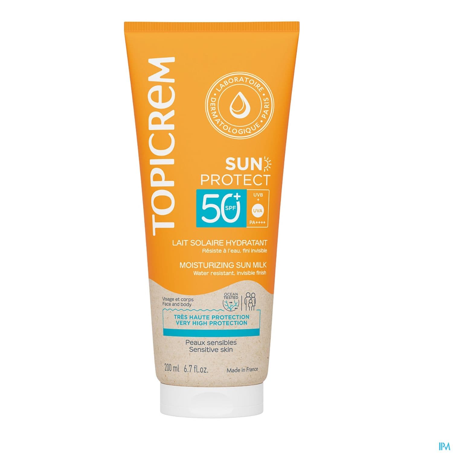 TOPICREM SUN PROT LAIT SPF50+200ML — Pharmacie des Couronneries