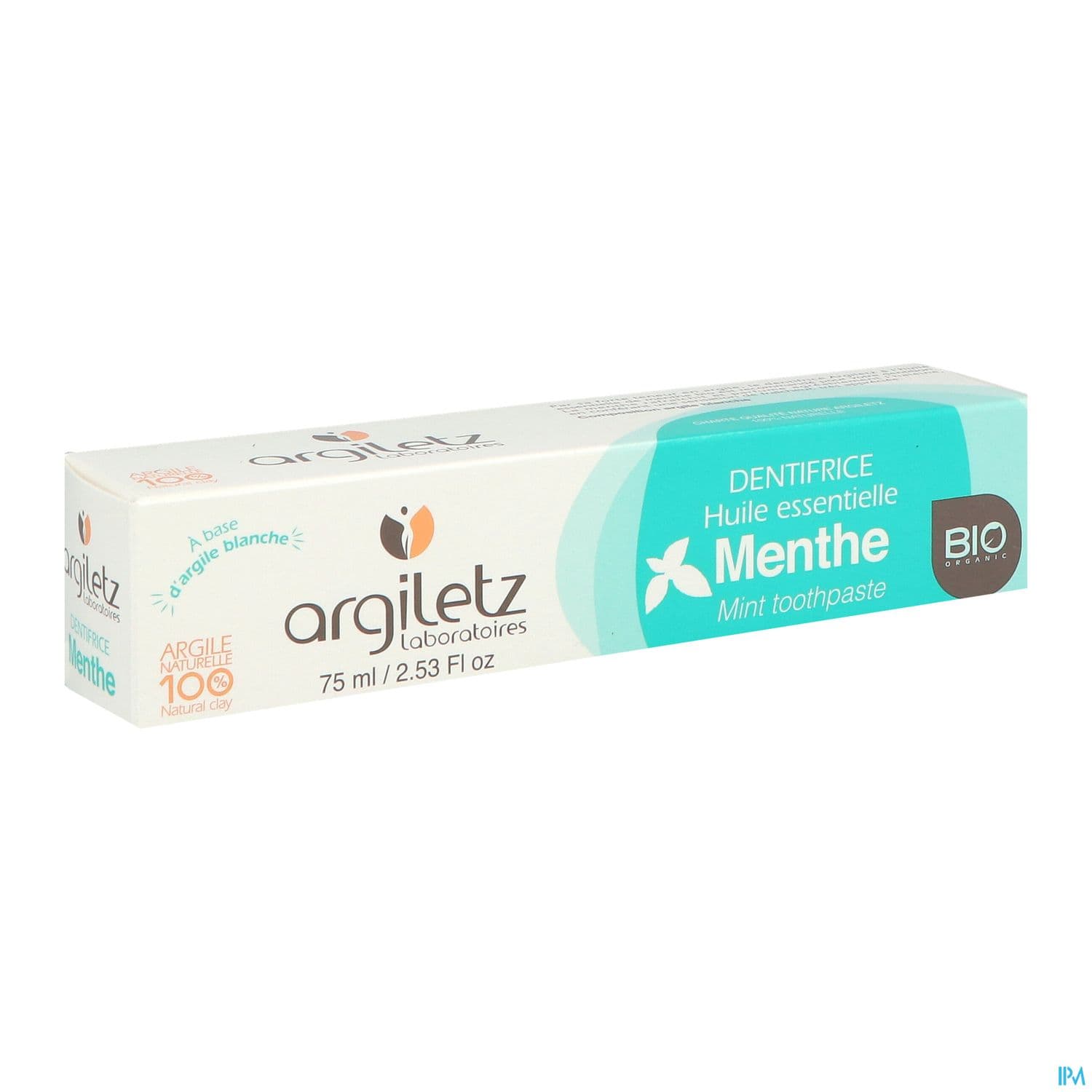 ARGILETZ DENT BIO MENTHE 75ML — Pharmacie du Centre Gennevilliers