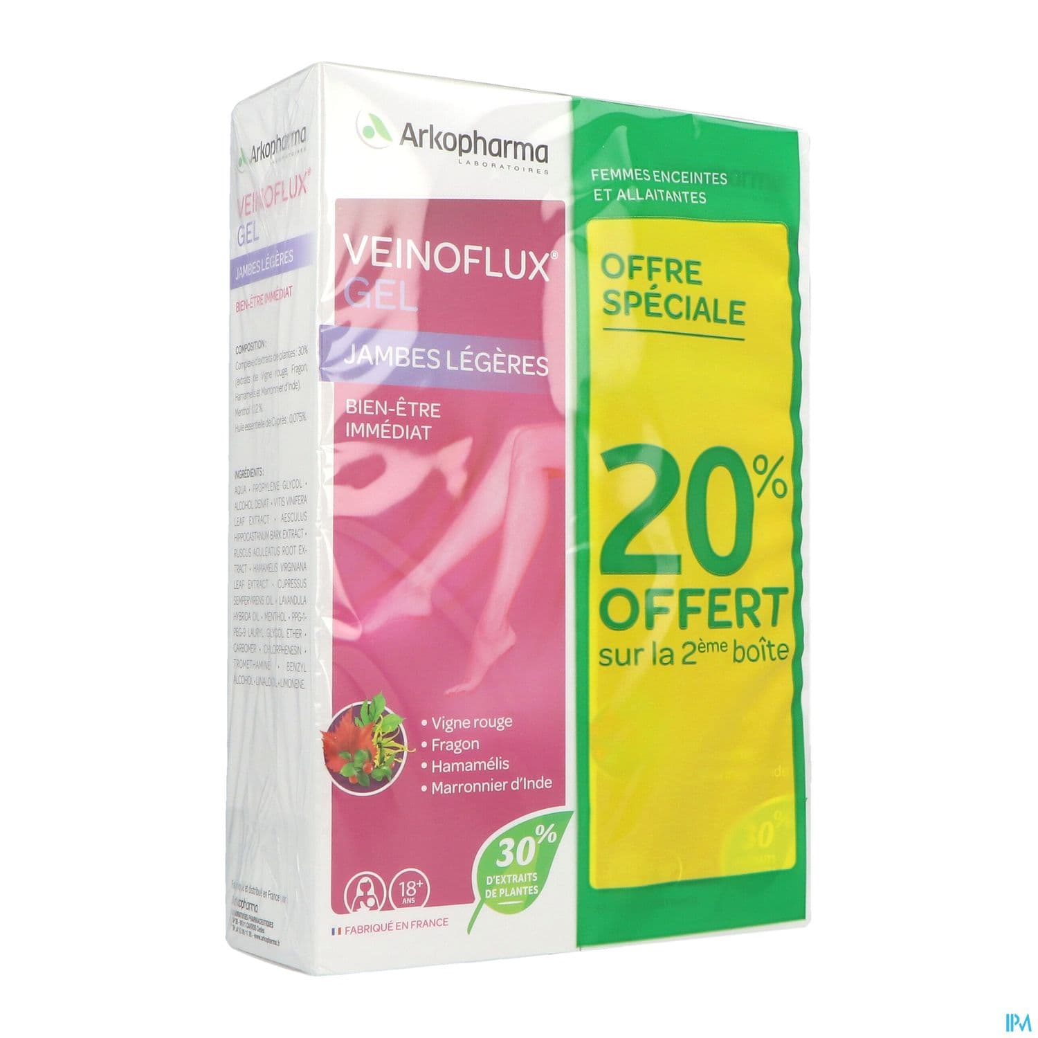 VEINOFLUX GEL JAMBE LEGERE 150MLX2 — Pharmacie Juin
