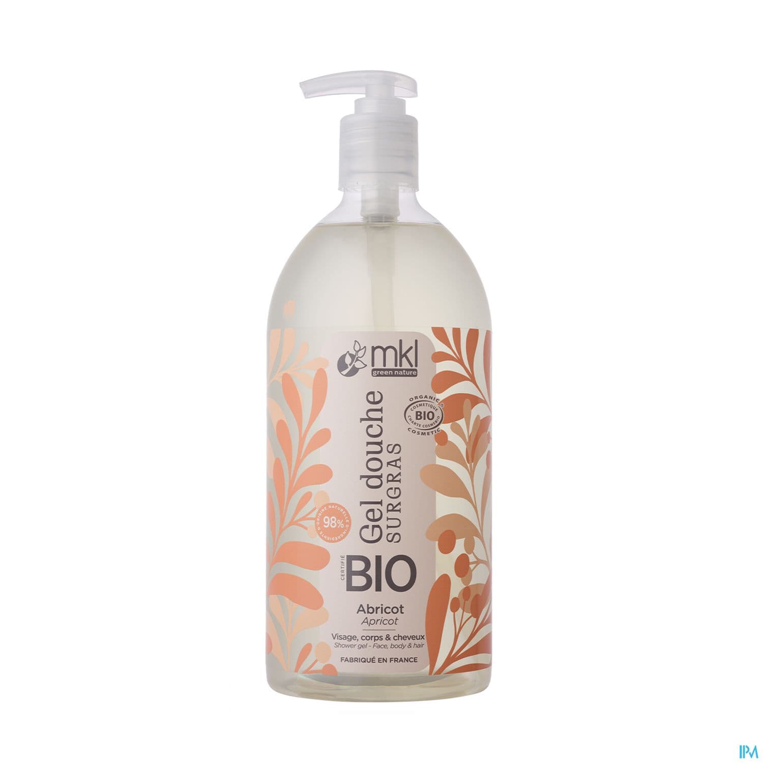 MKL GEL DCH ABRICOT BIO 1L — Grande Pharmacie de la Rode
