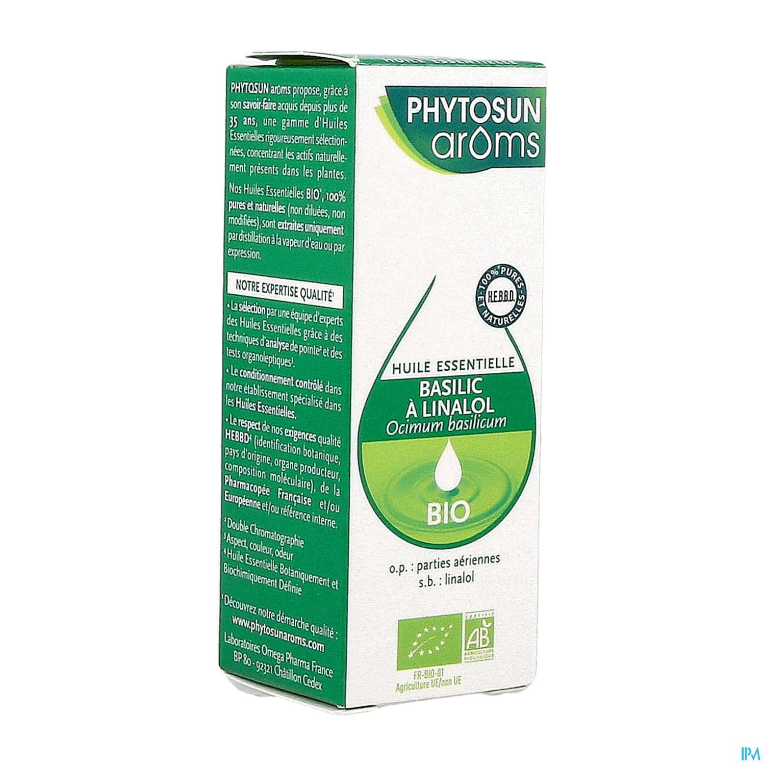 Phytosun Aroms Huile Essentielle Basilic Linalol Bio 5ml