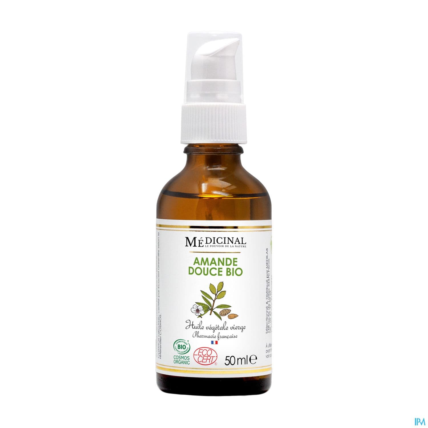 Medicinal Huile Vegetale Bio Amande Douce 50ml — Pharmacie de la Gare