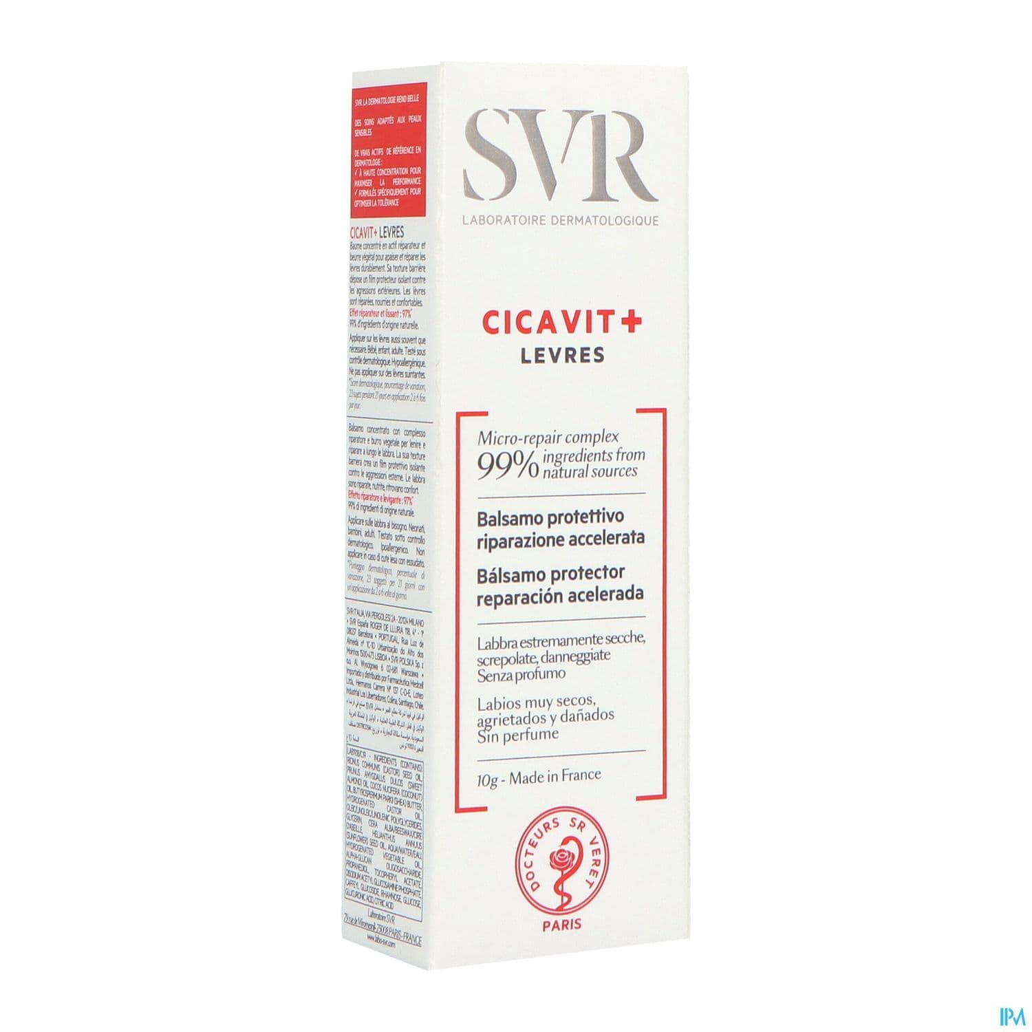 SVR CICAVIT+ BAUME LEVRE 15ML — Pharmacie Jeanne