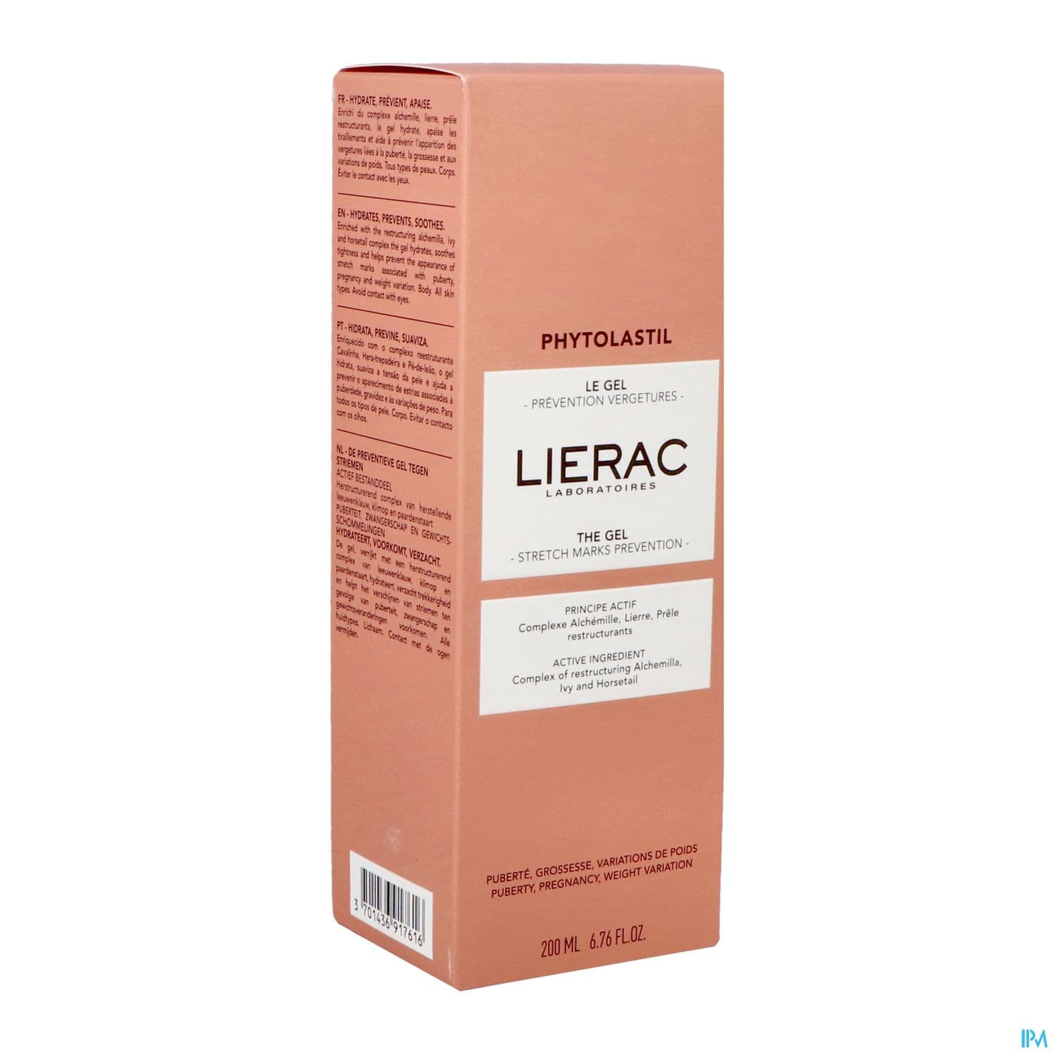 LIERAC PHYTOLASTIL GEL VERGET200ML — Pharmacie Centrale Elsie