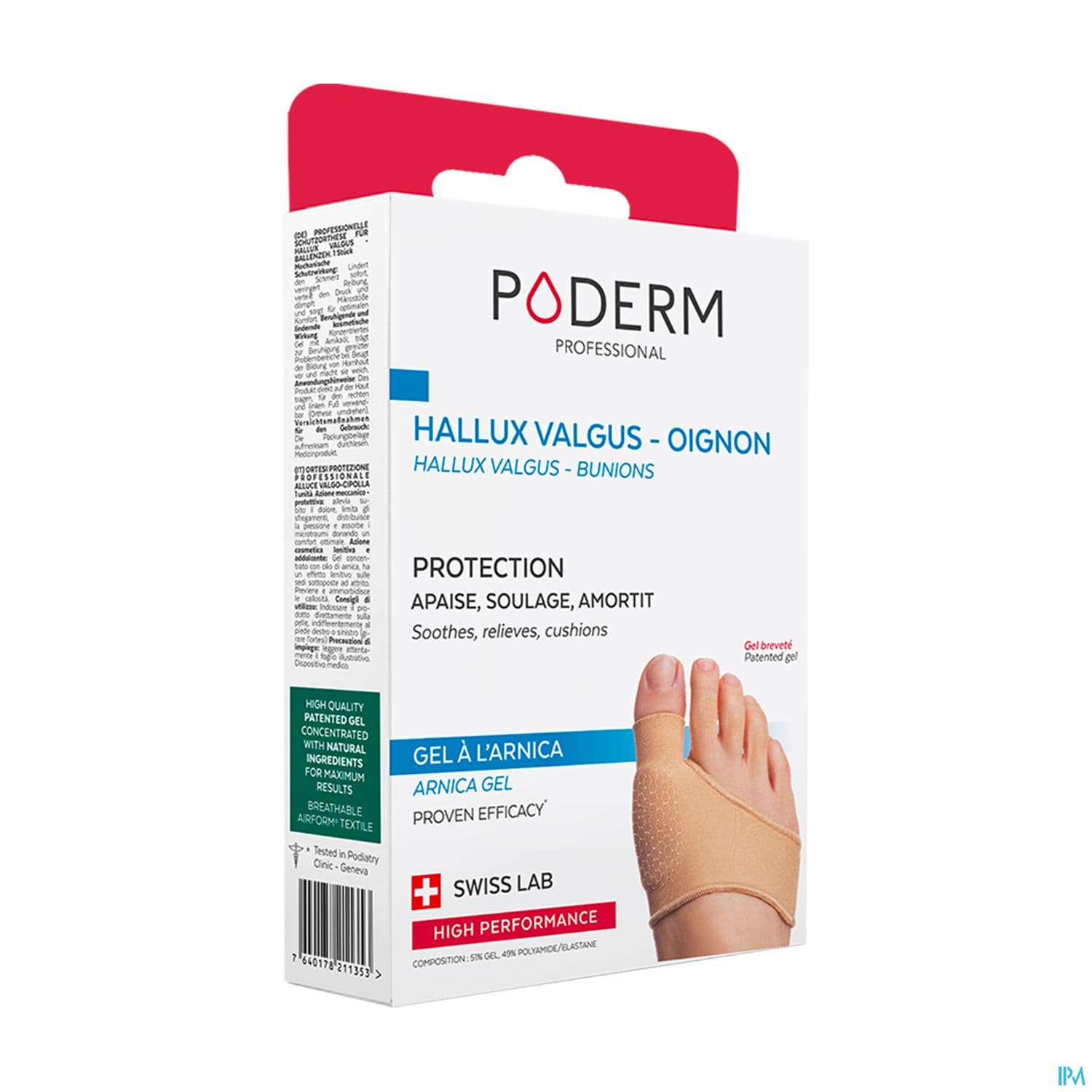 PODERM HALLUX VALGUS OIGNON TU — Pharmacie Lafayette Bordeaux
