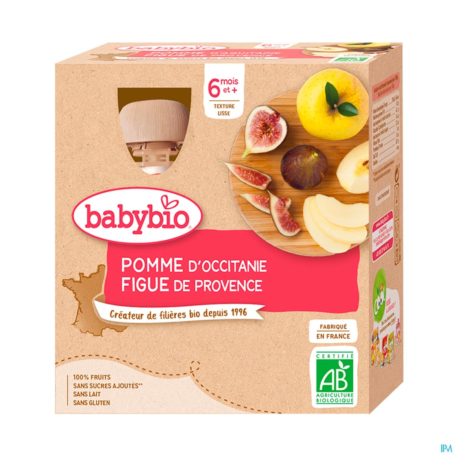 BABYBIO GOURDE POMME FIGUE — Grande Pharmacie de la Gare - Sartrouville