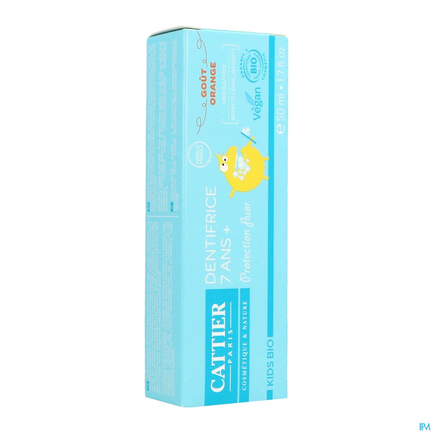 CATTIER KIDS DENT 7ANS ORANGE 50ML — Pharmacie du Grand Vitrolles