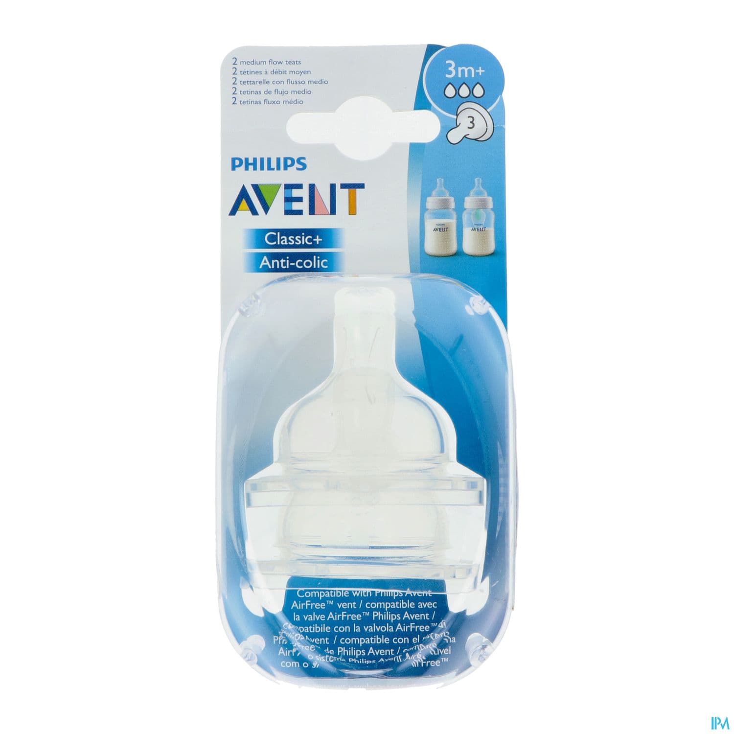 TETINE AVENT SILIC DEBIT MOY/3 X2 — Grande Pharmacie du Centre