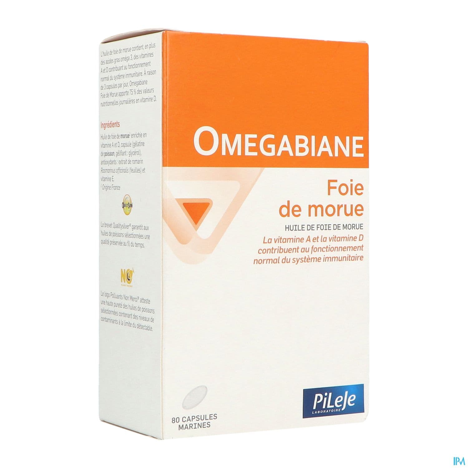OMEGABIANE FOIE MORUE CAPS 80 — Pharmacie Plaine Haute  - Crosne