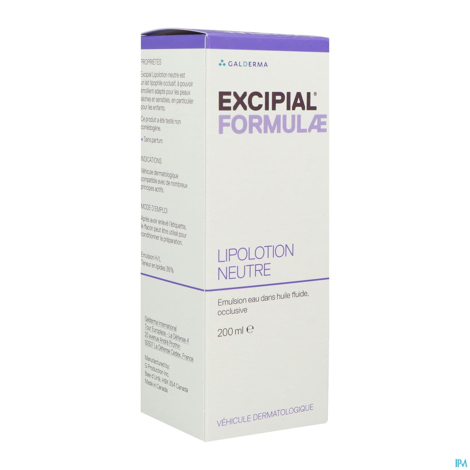 EXCIPIAL LIPOLOT NEUTR EXCIP200 — Pharmacie Juin