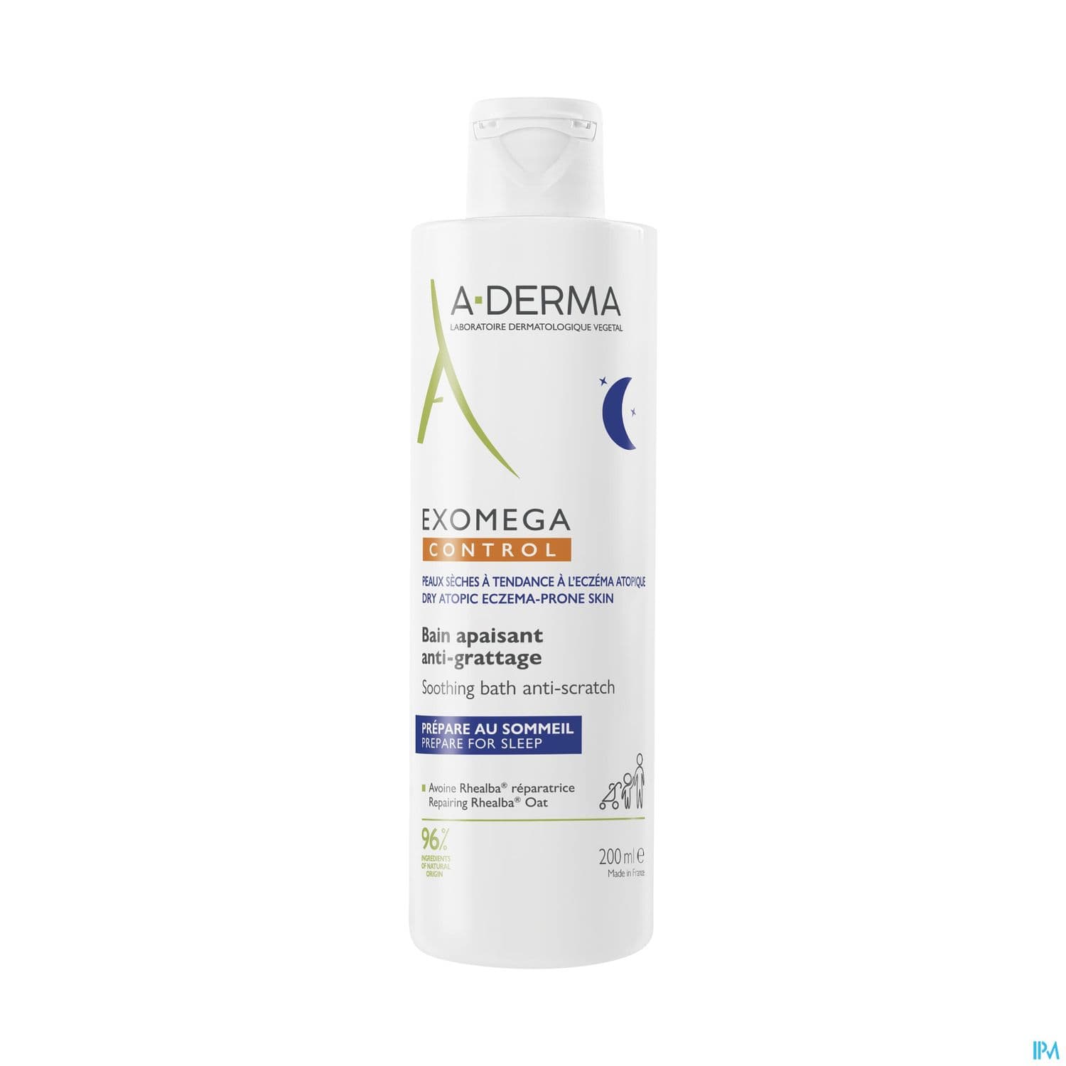 A Derma Exomega Control Bain Apaisant Antigrattage 250ml — Pharmacie Lafayette Daloy