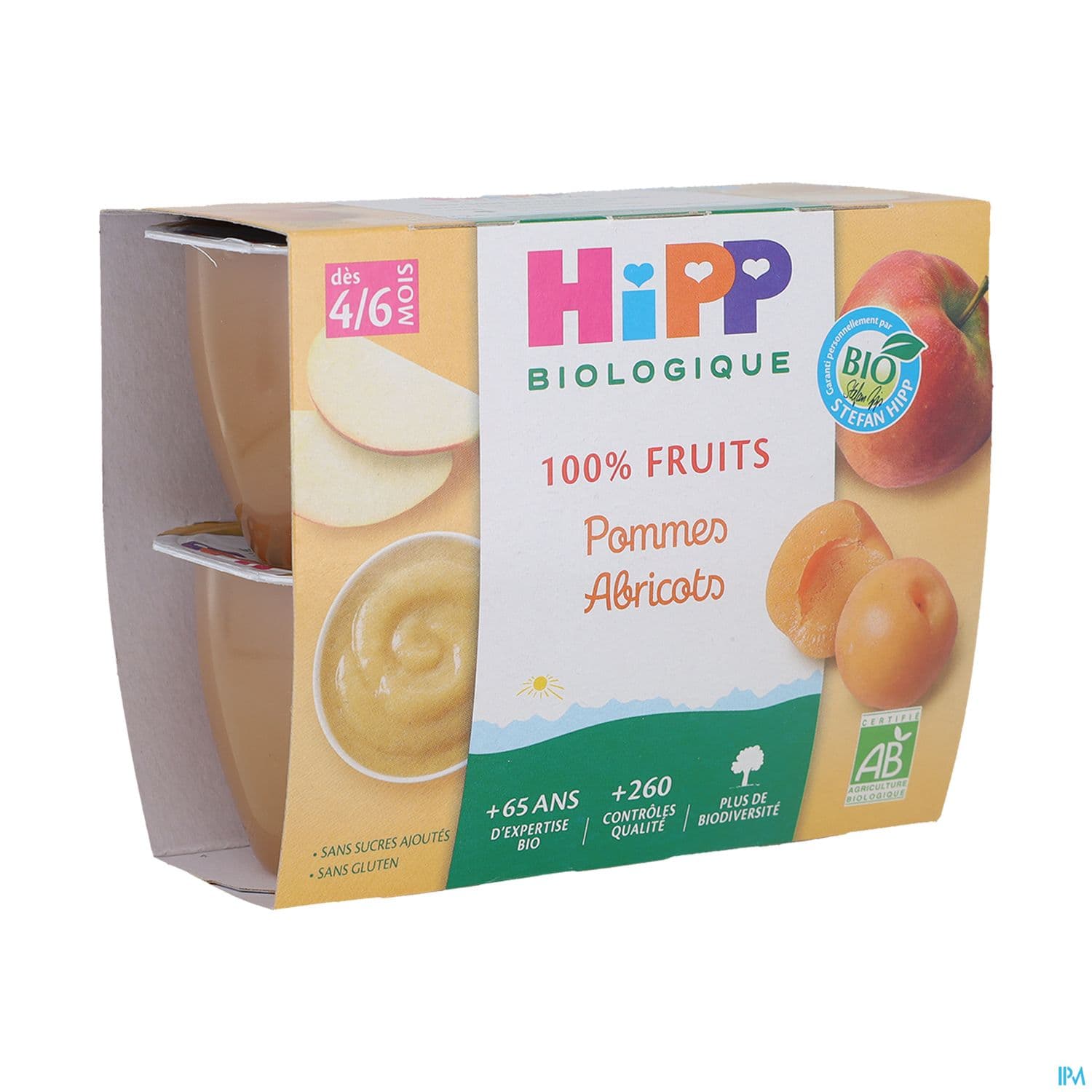 HIPP COMPOTE POM ABRIC COUP 100GX4 — Pharmacie De L'Avenir Drancy