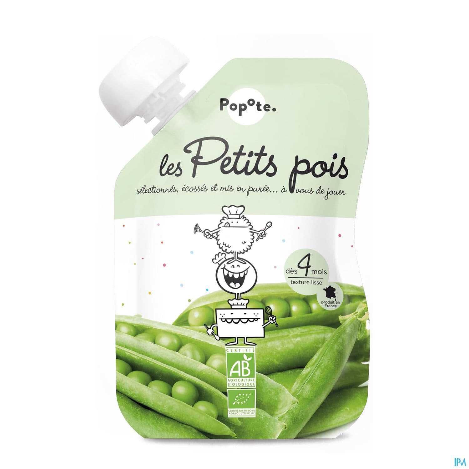 POPOTE PUREE PETITS POIS 120G — Pharmacie Boulogne Print