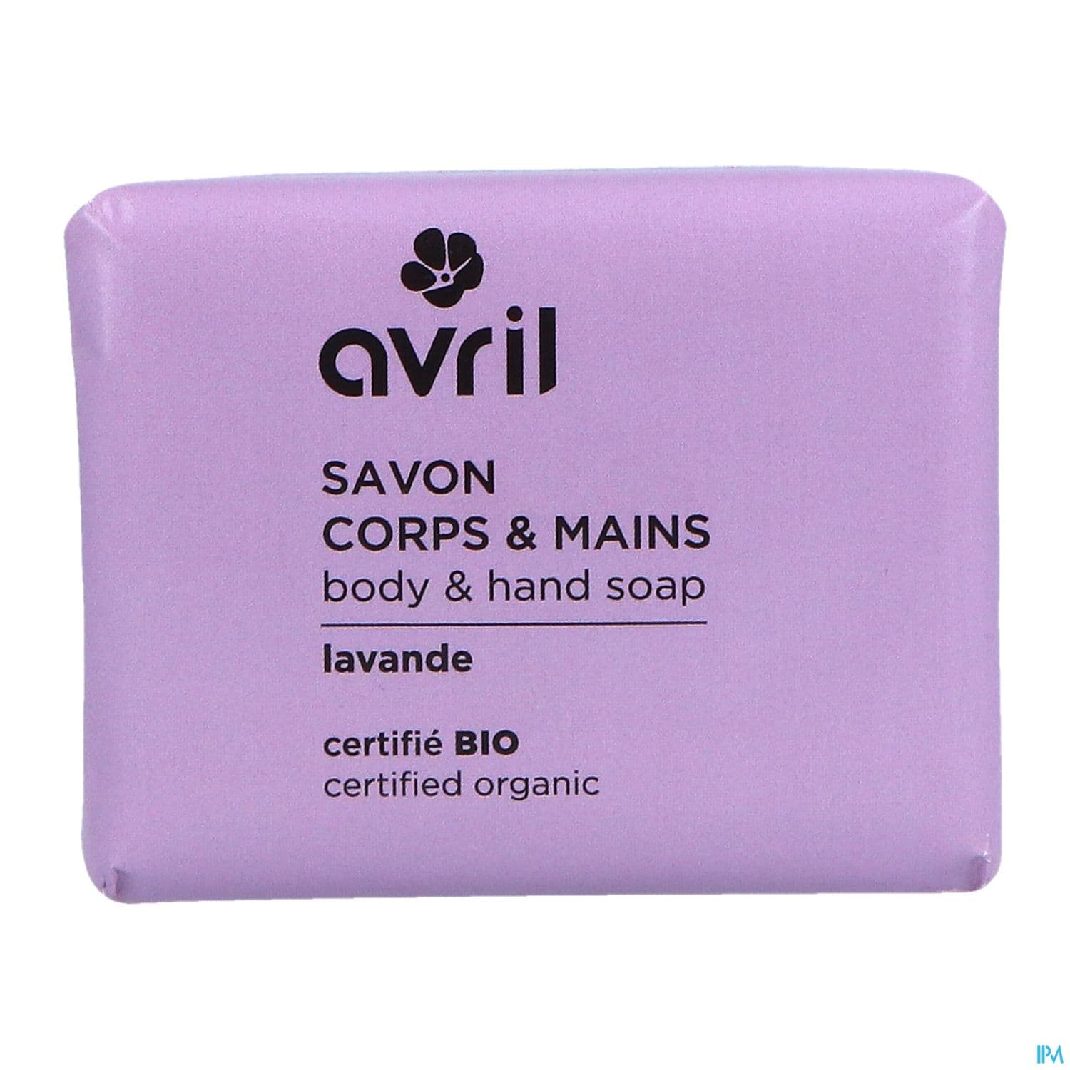 Avril Savon Corps Mains Lavande Certifie Bio 100g — Pharmacie du Grand Vitrolles