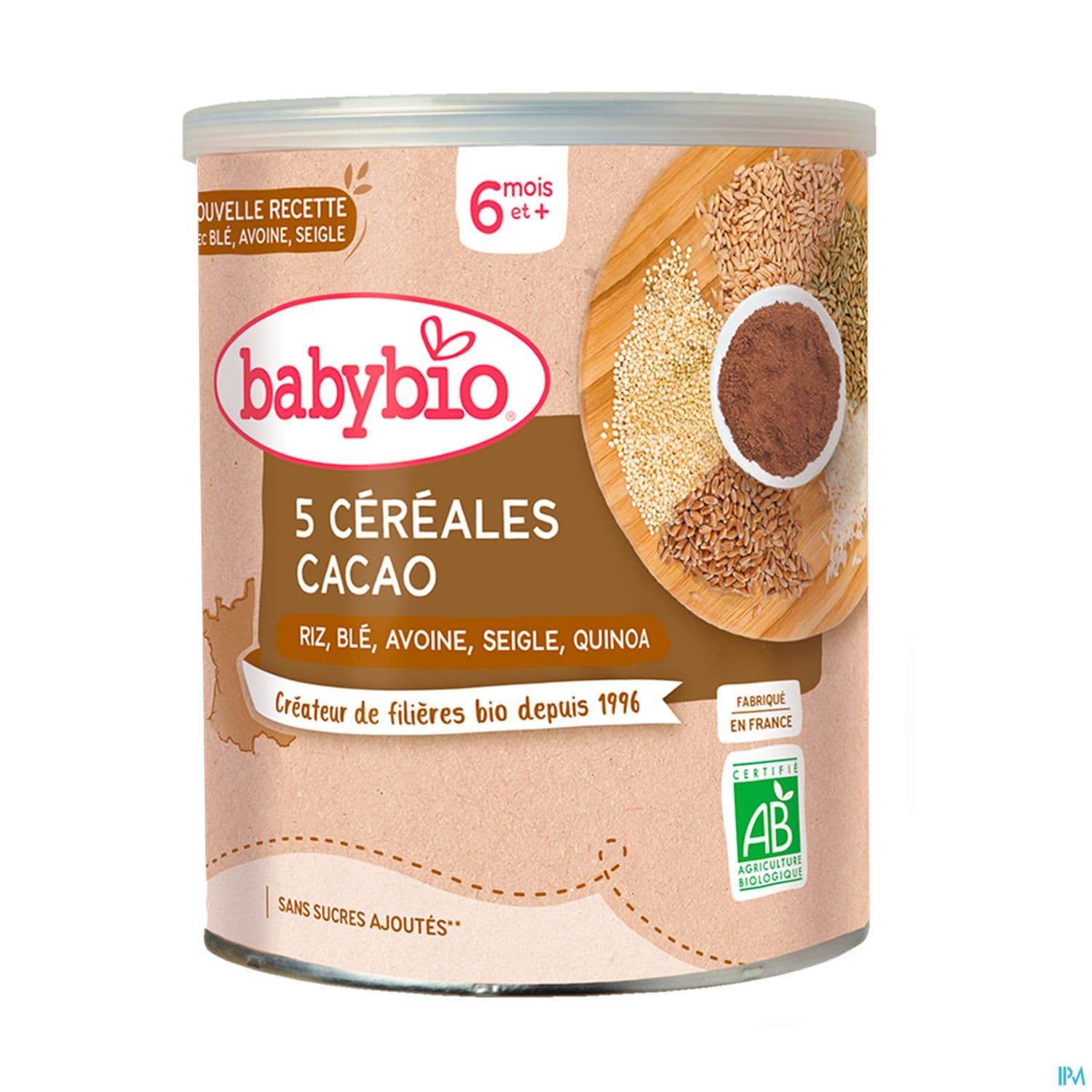 BABYBIO FAR CEREALES CACAO Poudre boite de 220 g — Pharmacie Fellous