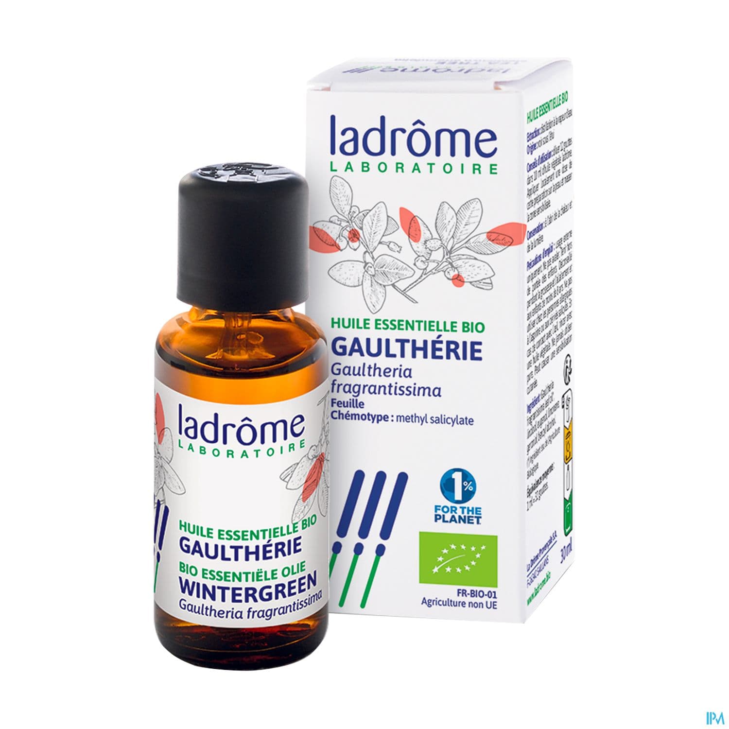 Ladrome Huile Essentielle Gaultherie Bio 30ml — Grande Pharmacie de la Gare - Sartrouville