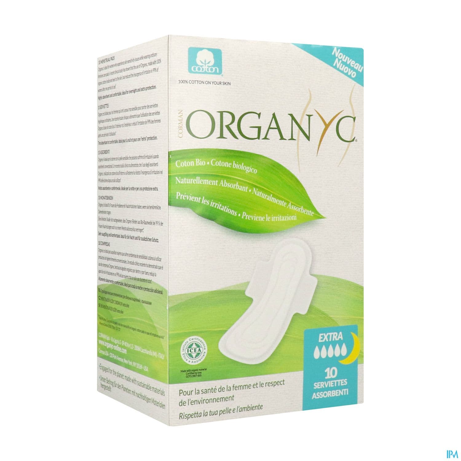 Organyc Serviette Max Protection Hygienique 10 — Pharmacie Du Chatelet - Orleans