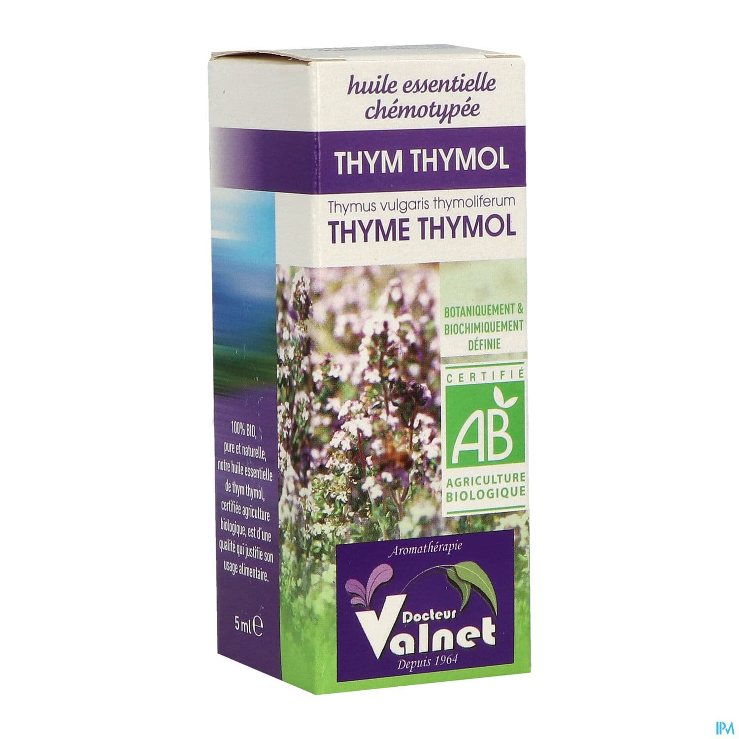 Valnet Huile Essentielle Thym Thymol Bio 5ml — Pharmacie Du Pont Nely - Trouville-sur-Mer