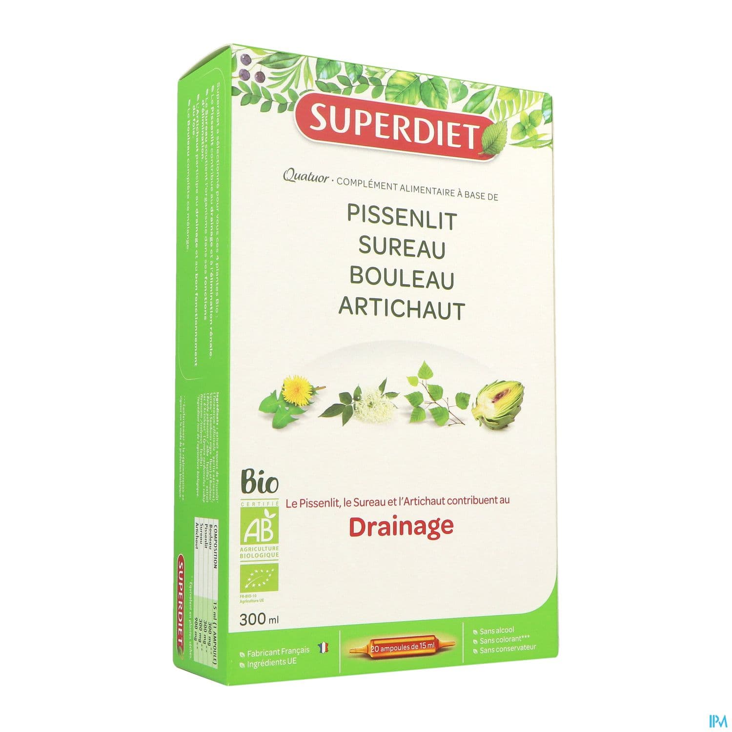 SUPERDIET QUAT DRAINAGE BIO AMP20 — Pharmacie Marie Stuart