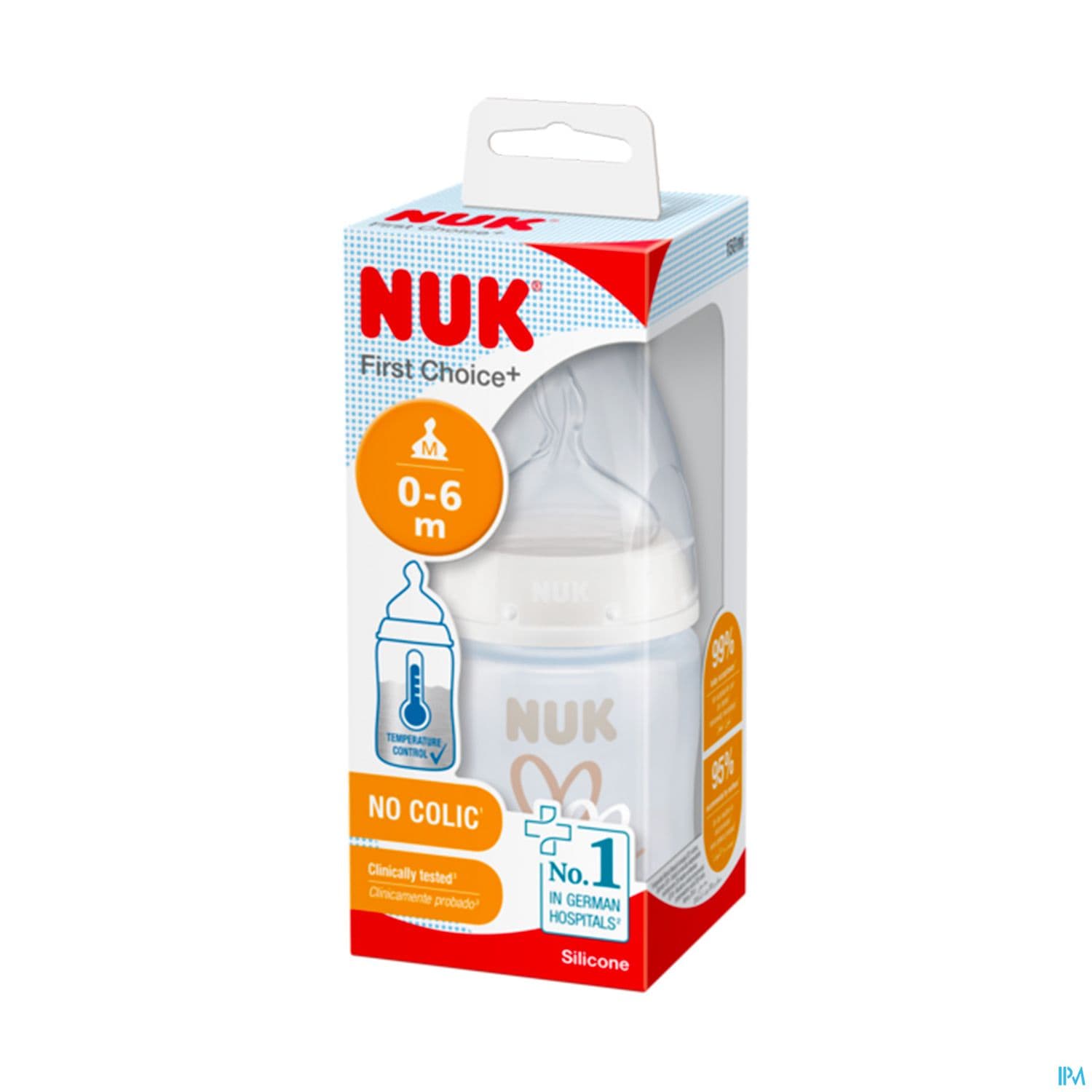 BIB NUK SIL0-6M FC+TC MIXTE 150ML — Pharmacie Centrale de l'Est