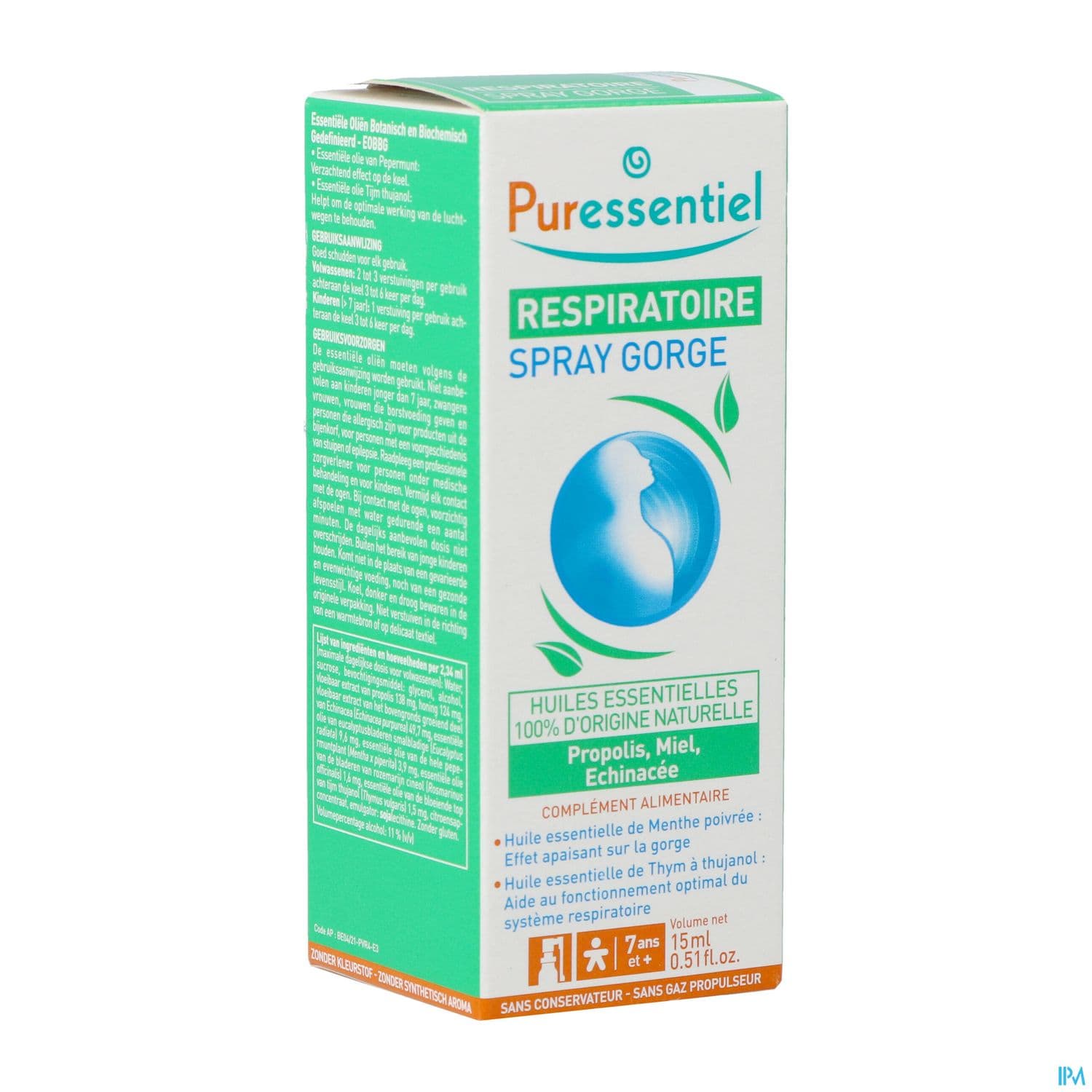 PURESSENTIEL RESP SPRAY GORG 15ML