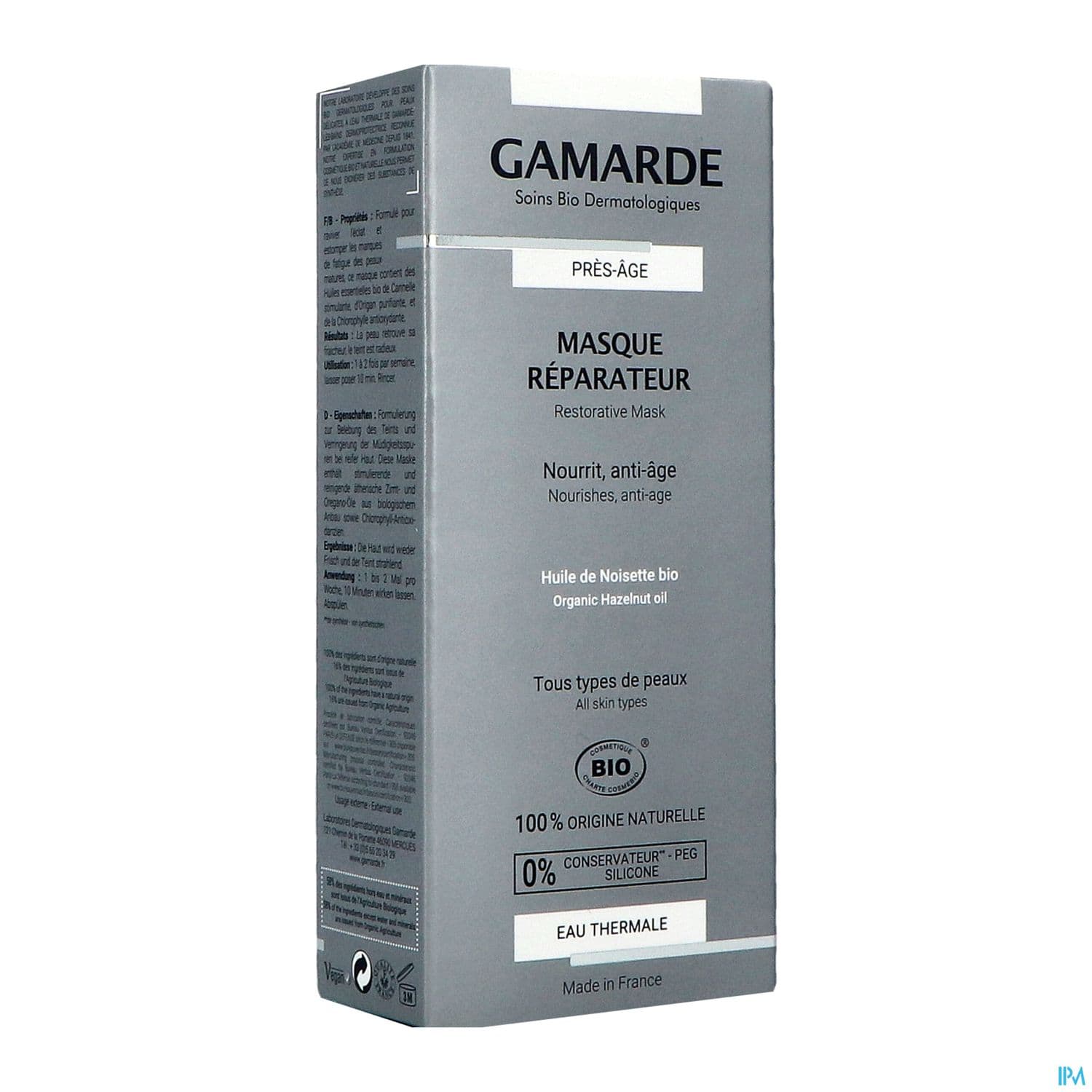 GAMARDE PRES AGE MASQ REPARAT 40G — Pharmacie Lafayette Bordeaux